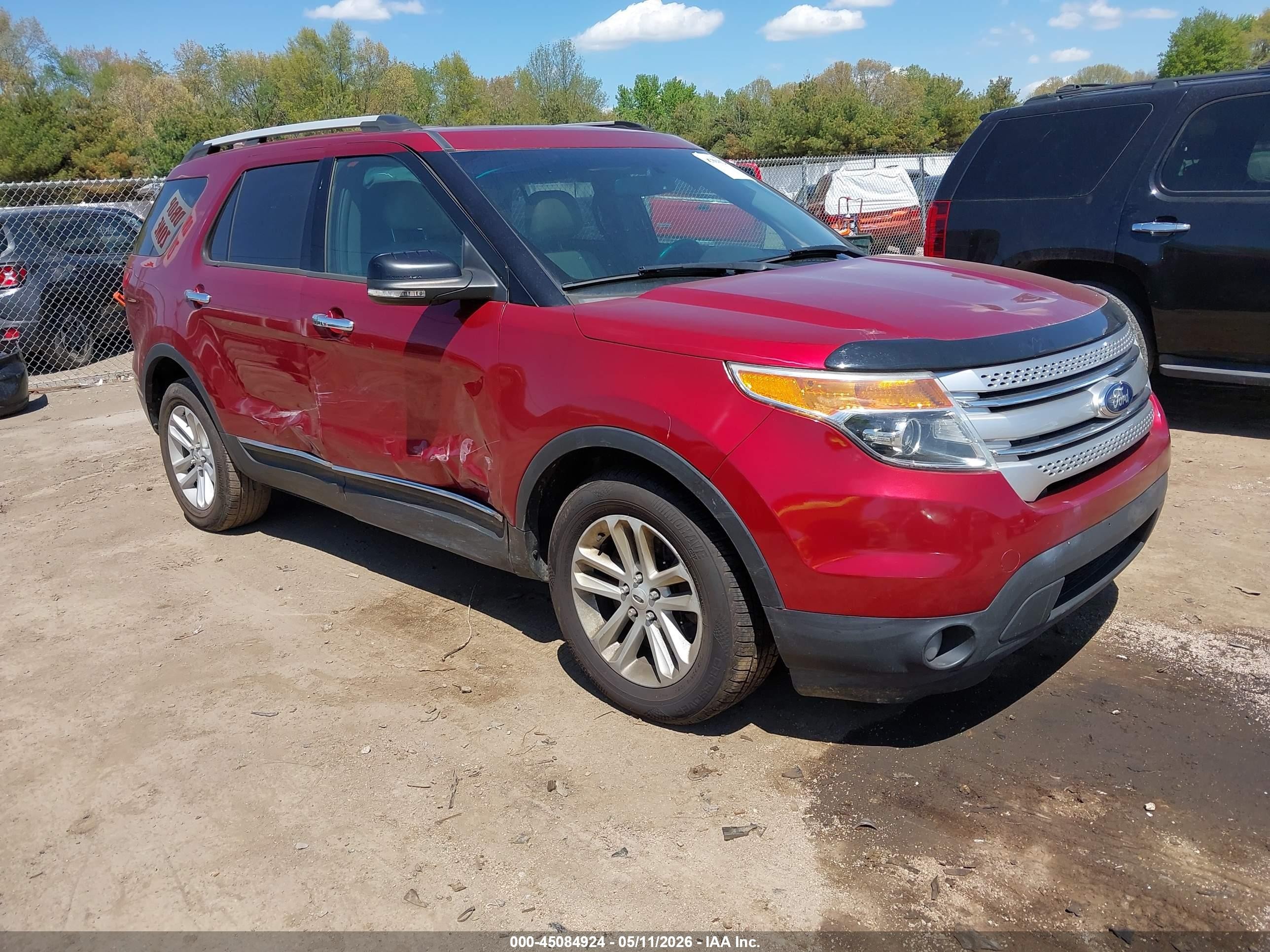 2014 Ford Explorer Xlt Red vin: 1FM5K7D99EGA56353
