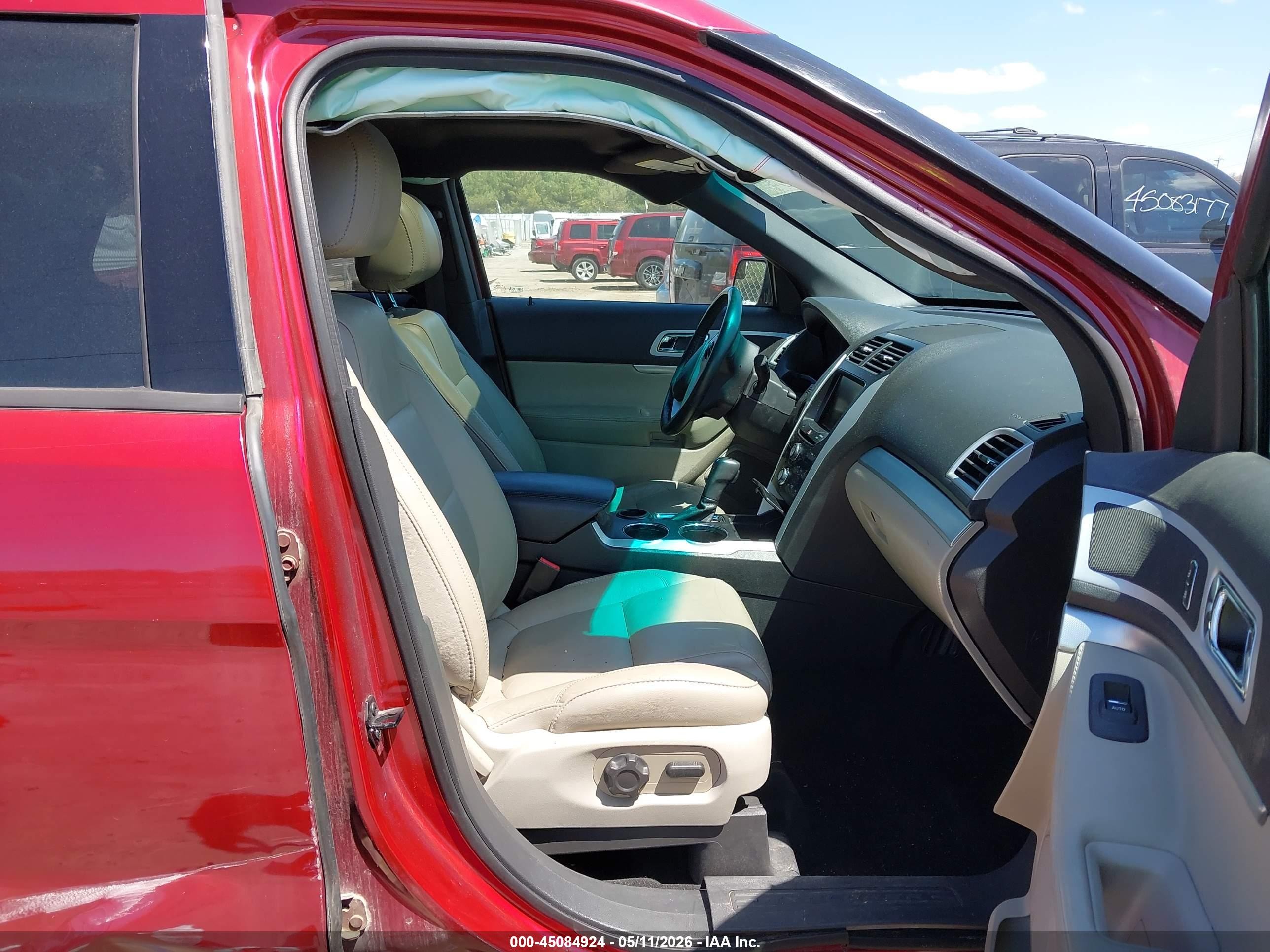 2014 Ford Explorer Xlt Red vin: 1FM5K7D99EGA56353