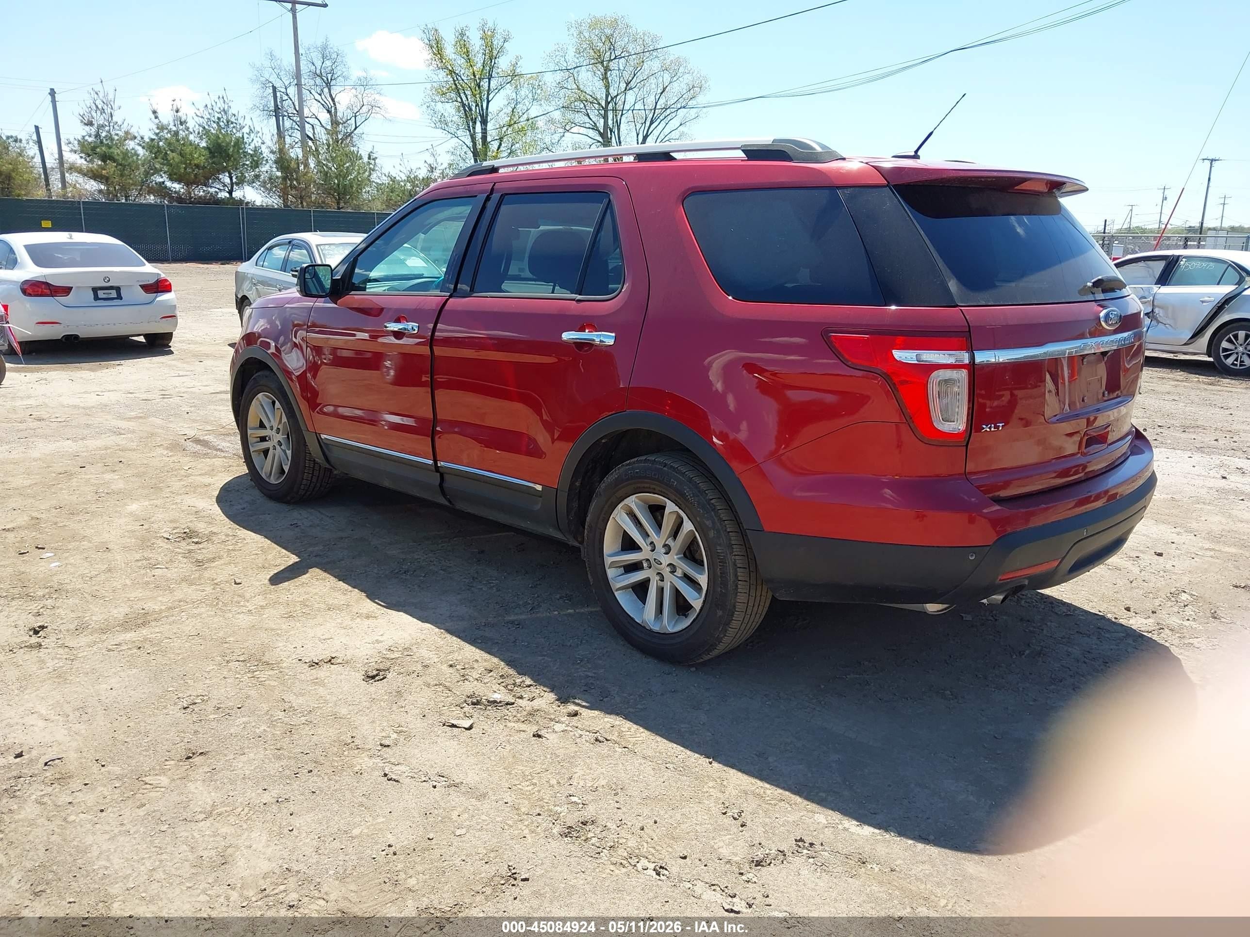 2014 Ford Explorer Xlt Red vin: 1FM5K7D99EGA56353