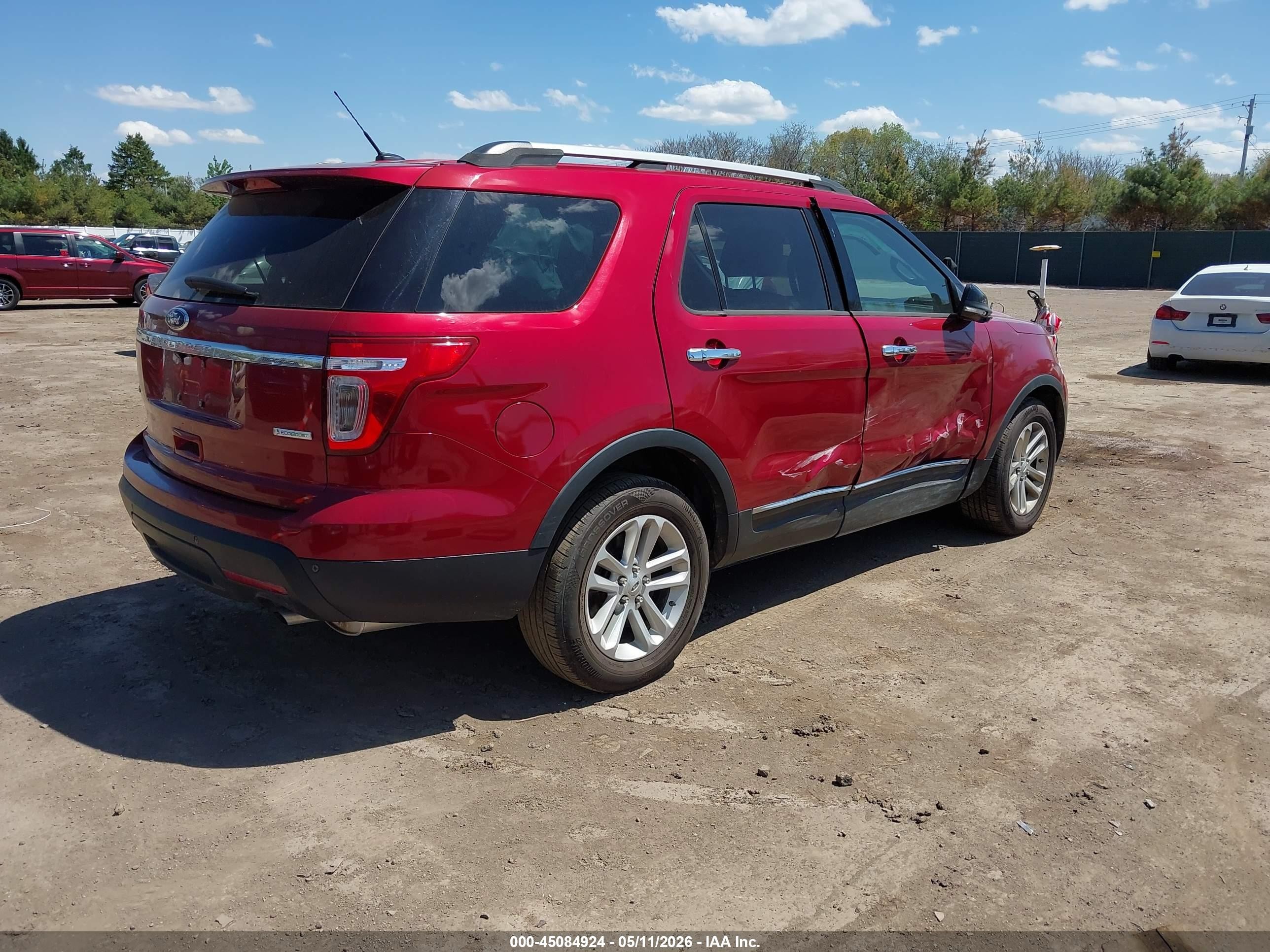 2014 Ford Explorer Xlt Red vin: 1FM5K7D99EGA56353