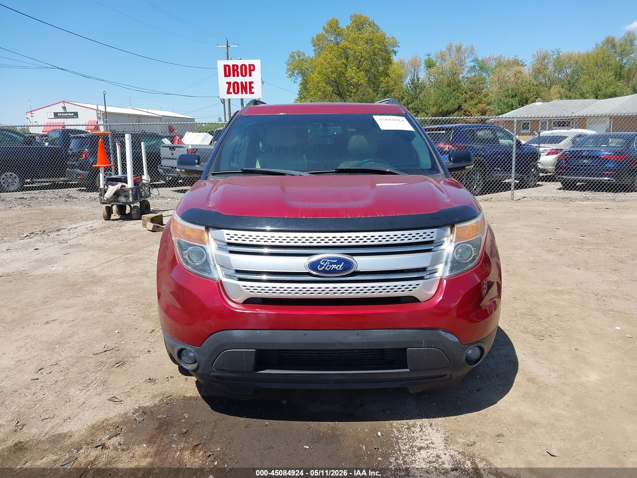 2014 Ford Explorer Xlt Red vin: 1FM5K7D99EGA56353