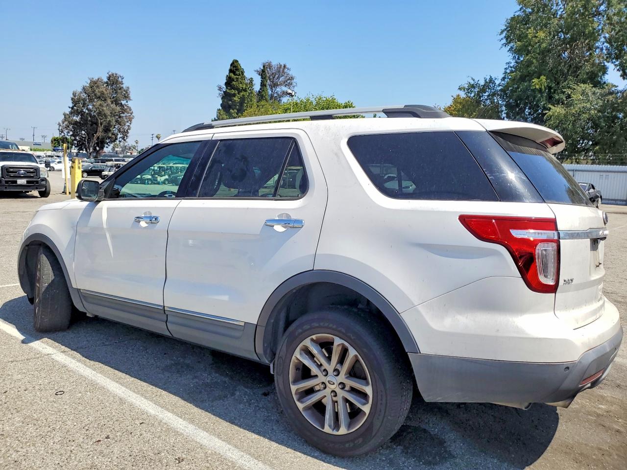 2013 Ford Explorer Xlt White vin: 1FM5K7D9XDGC61632
