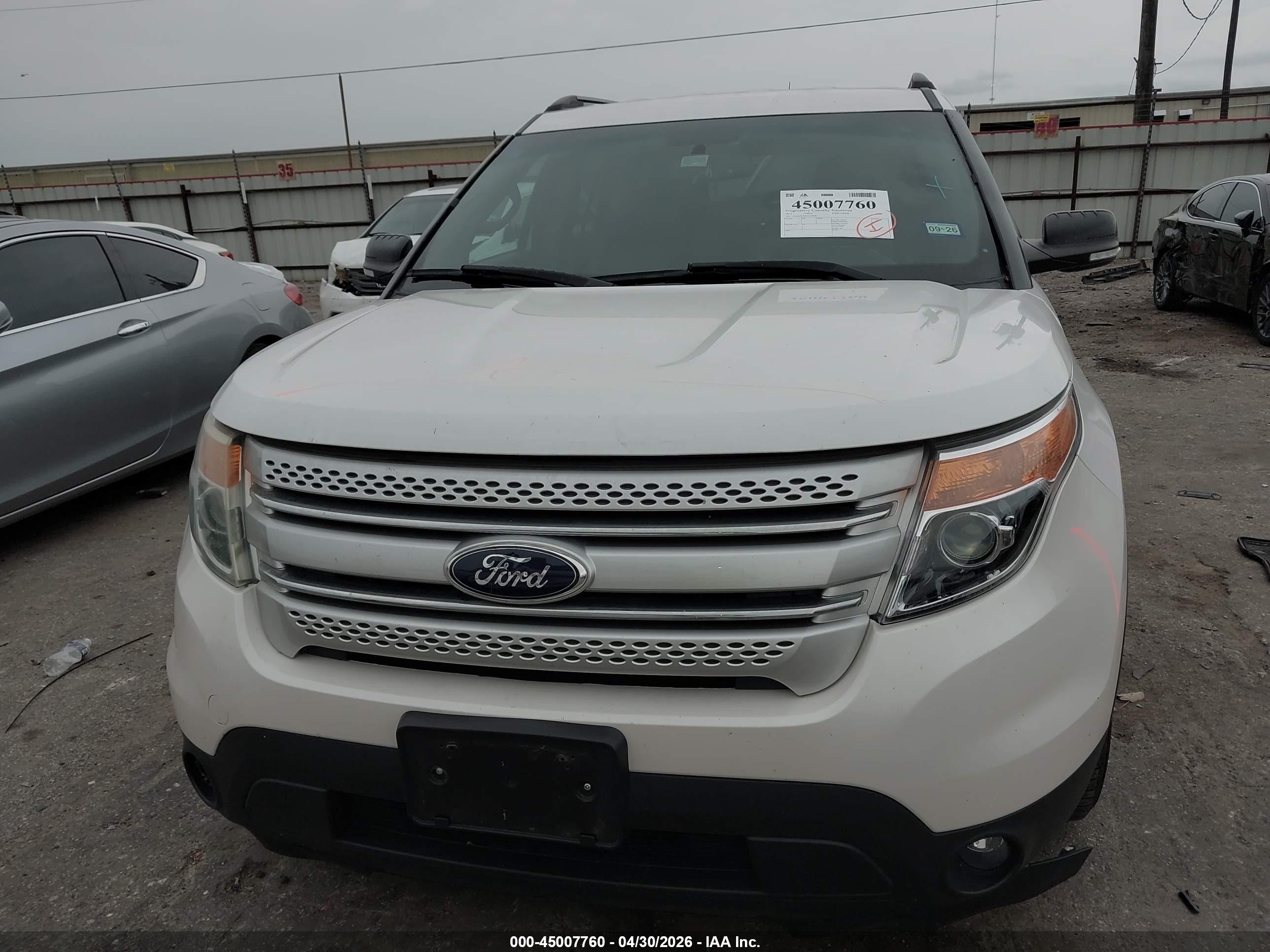 2014 Ford Explorer Xlt White vin: 1FM5K7D9XEGA59049
