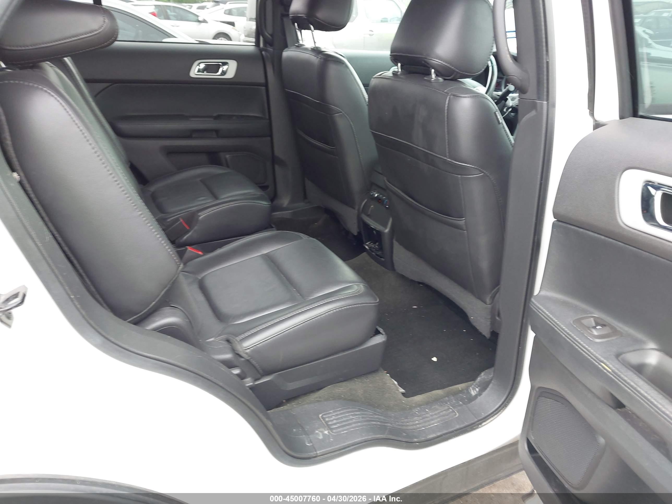 2014 Ford Explorer Xlt White vin: 1FM5K7D9XEGA59049