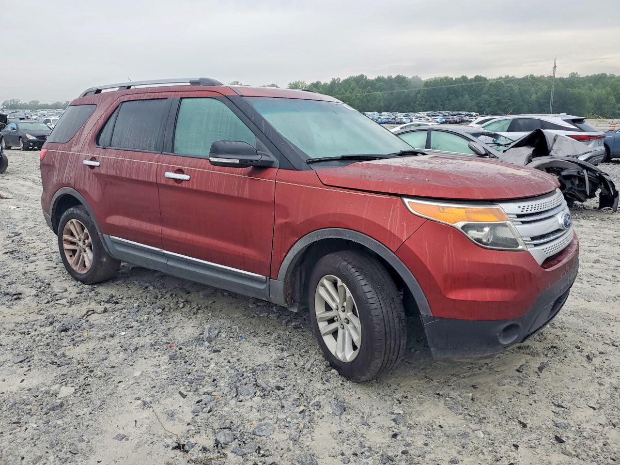 2014 Ford Explorer Xlt Orange vin: 1FM5K7D9XEGA65613