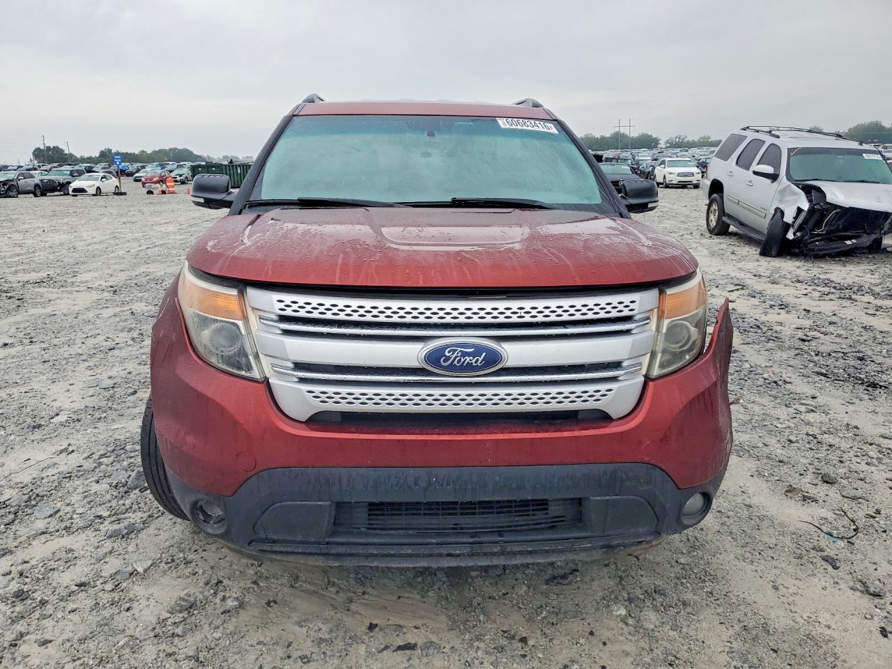 2014 Ford Explorer Xlt Orange vin: 1FM5K7D9XEGA65613