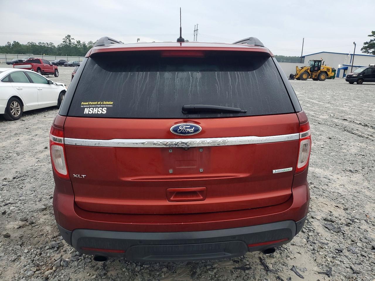 2014 Ford Explorer Xlt Orange vin: 1FM5K7D9XEGA65613