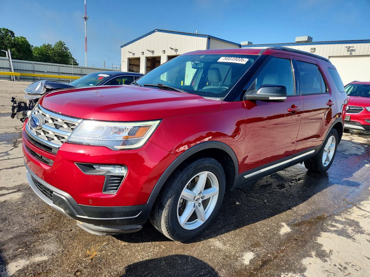 2018 Ford Explorer Xlt Burgundy vin: 1FM5K7DH2JGA87073