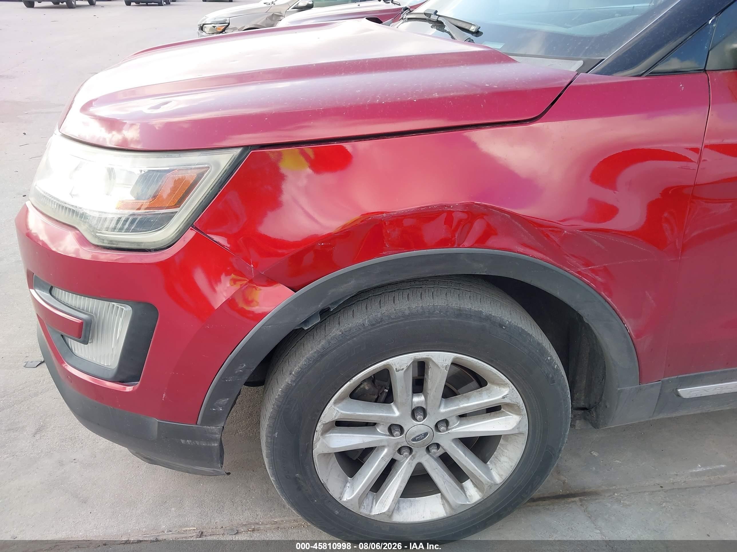 2016 Ford Explorer Xlt Красный vin: 1FM5K7DH8GGC40452
