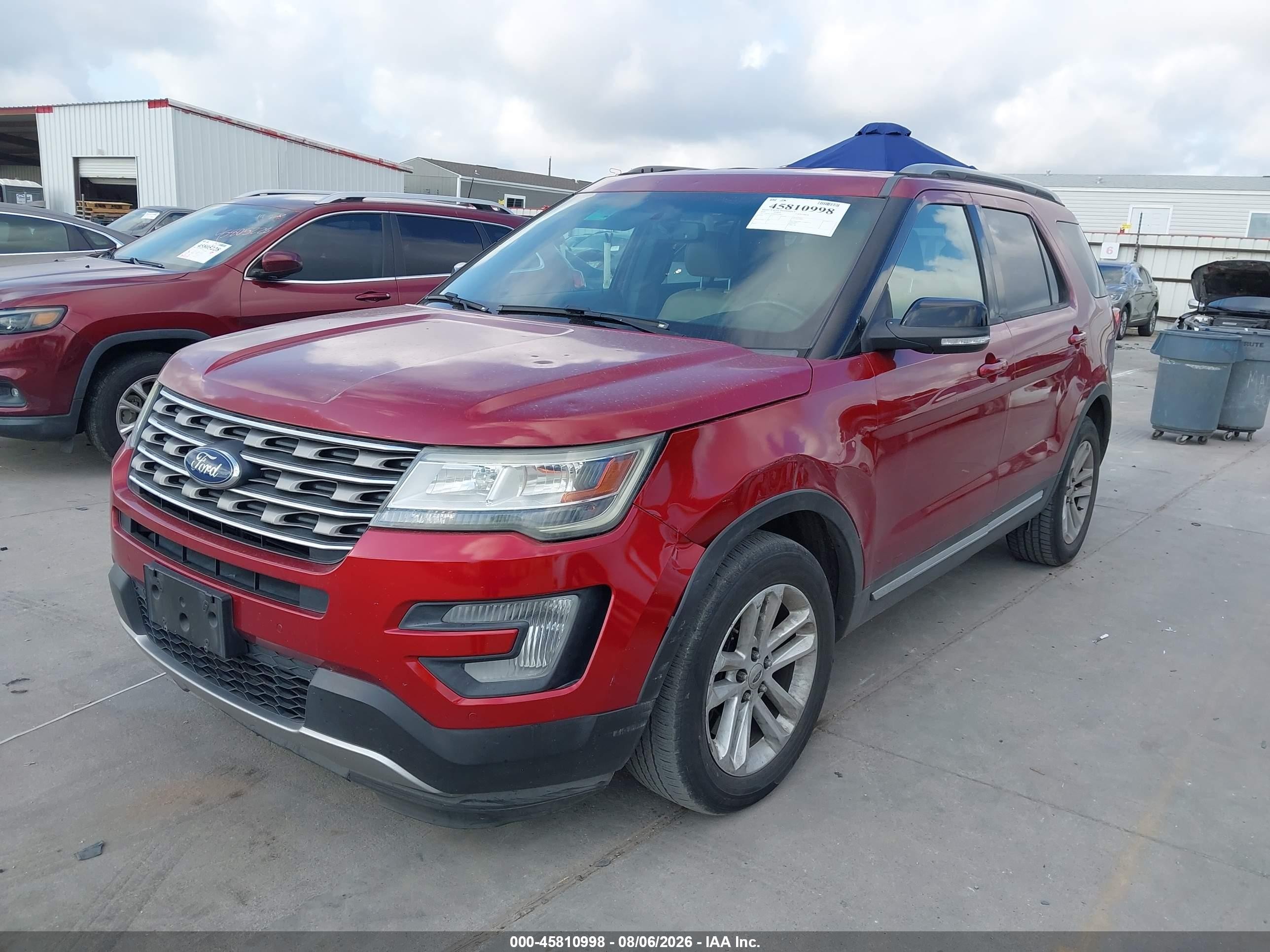 2016 Ford Explorer Xlt Красный vin: 1FM5K7DH8GGC40452