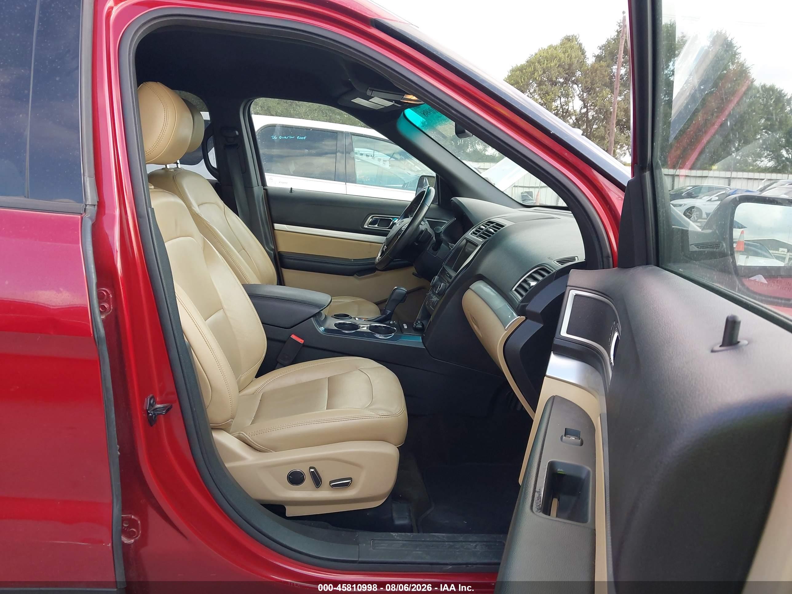 2016 Ford Explorer Xlt Красный vin: 1FM5K7DH8GGC40452