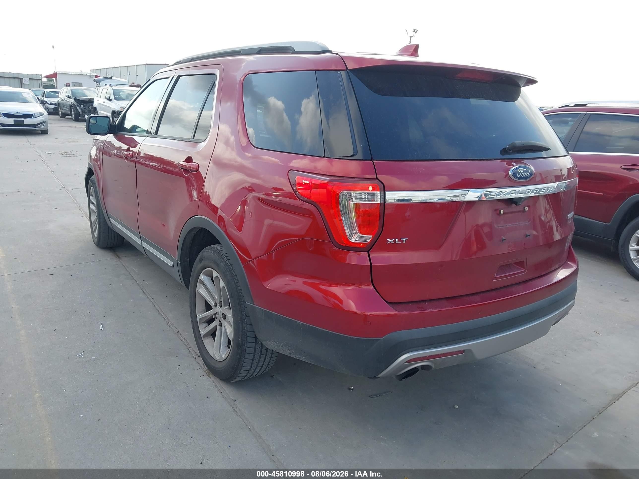 2016 Ford Explorer Xlt Красный vin: 1FM5K7DH8GGC40452