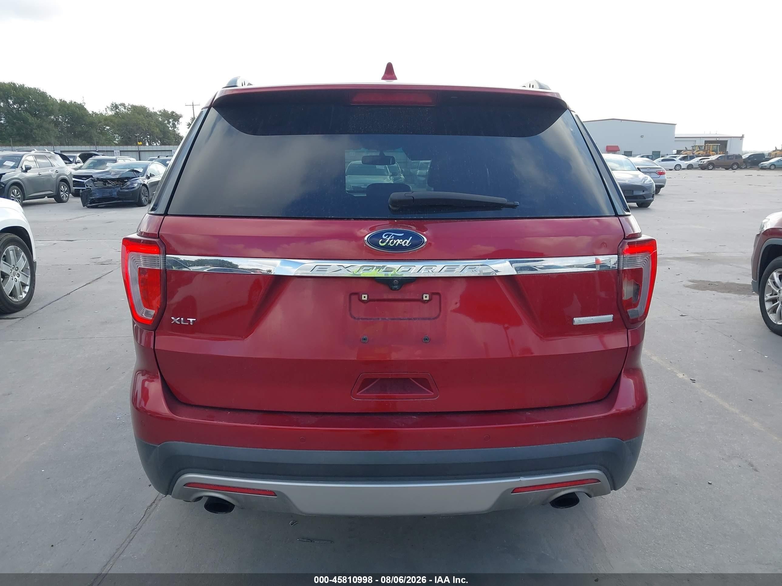 2016 Ford Explorer Xlt Красный vin: 1FM5K7DH8GGC40452