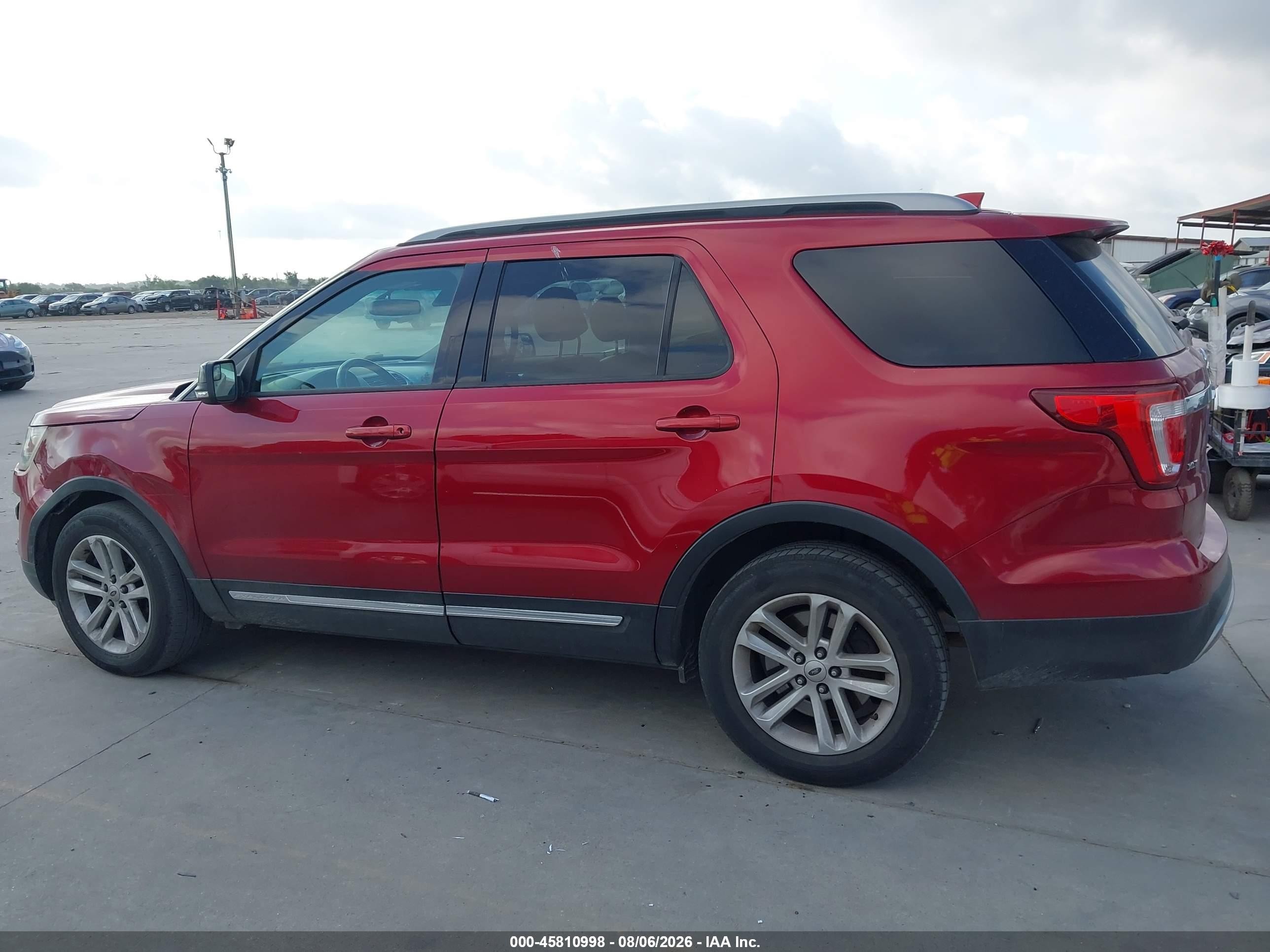2016 Ford Explorer Xlt Красный vin: 1FM5K7DH8GGC40452