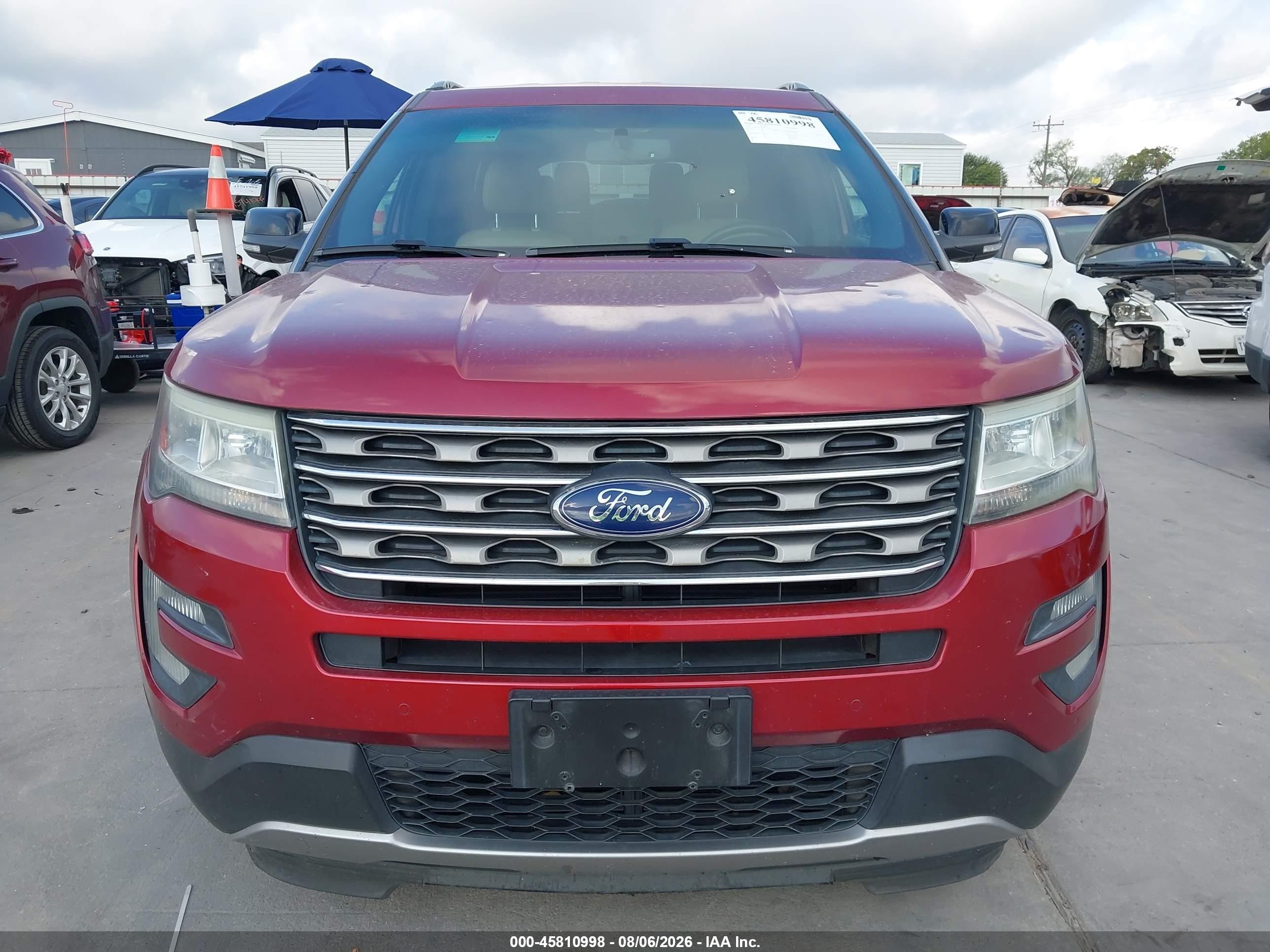 2016 Ford Explorer Xlt Красный vin: 1FM5K7DH8GGC40452