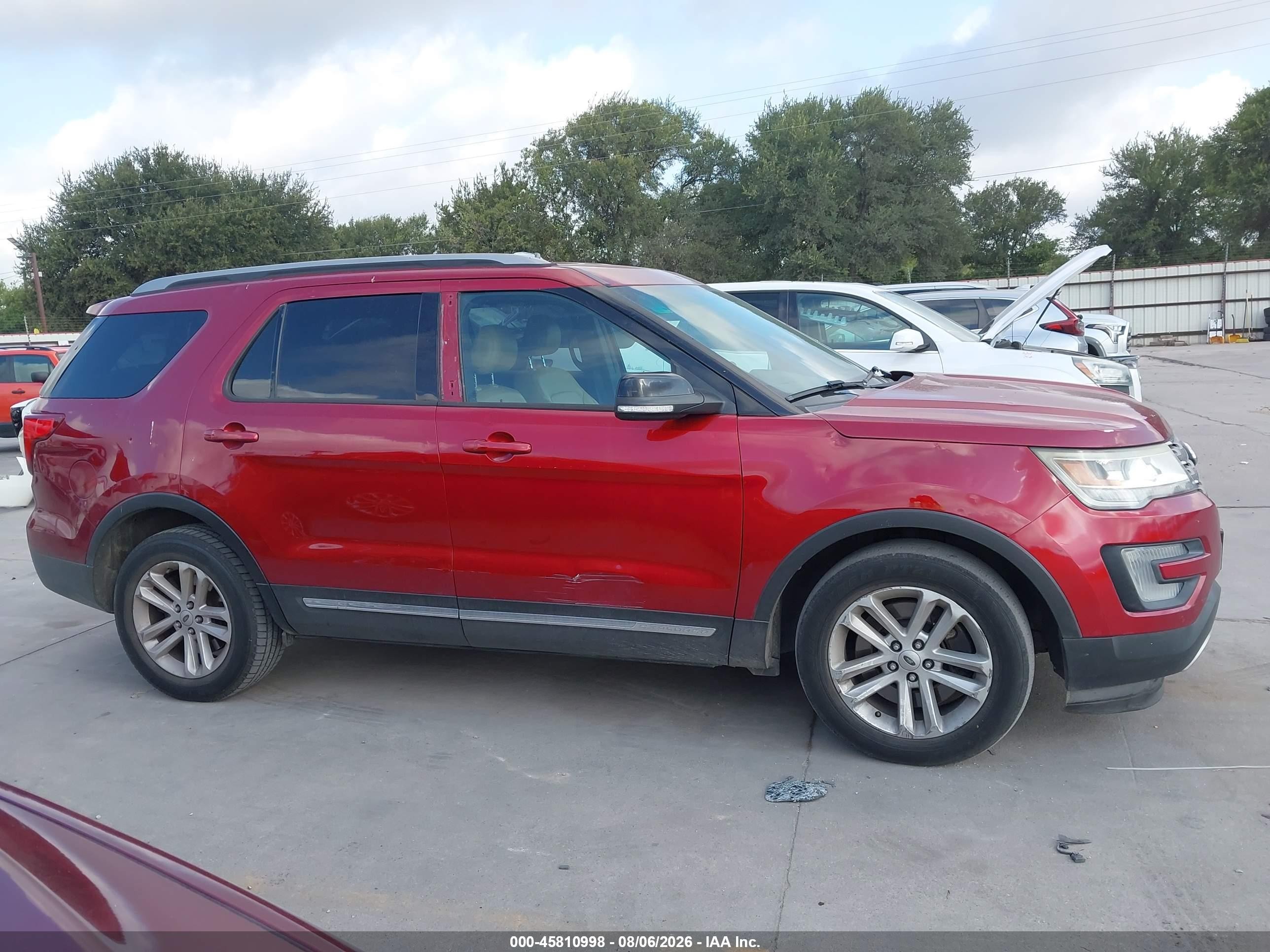 2016 Ford Explorer Xlt Красный vin: 1FM5K7DH8GGC40452