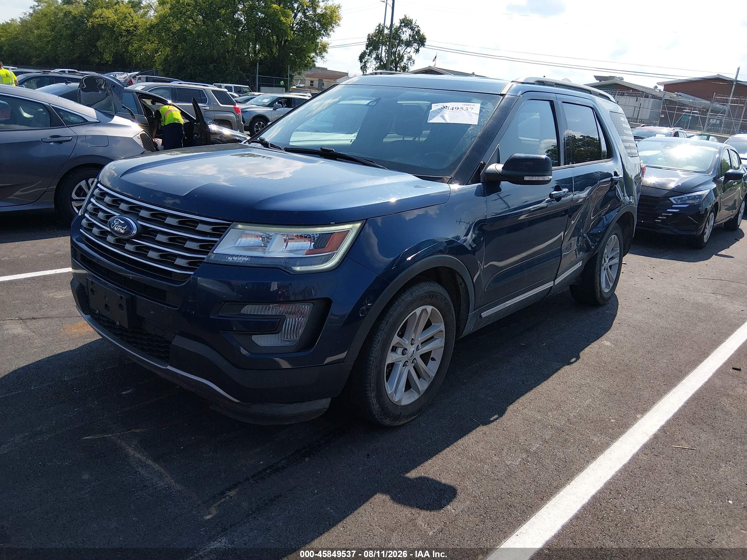 2017 Ford Explorer Xlt Синий vin: 1FM5K7DH9HGC54037