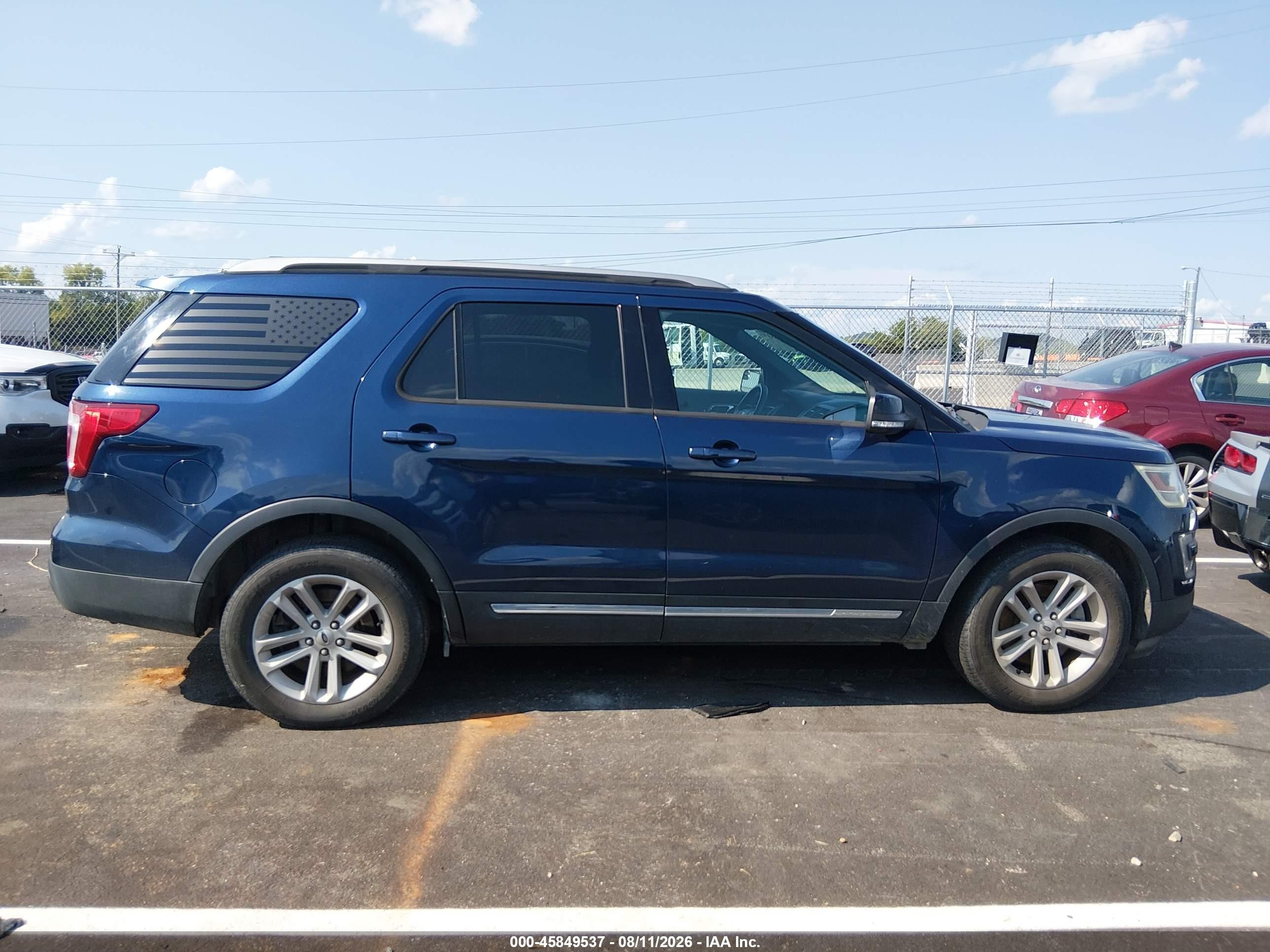 2017 Ford Explorer Xlt Синий vin: 1FM5K7DH9HGC54037