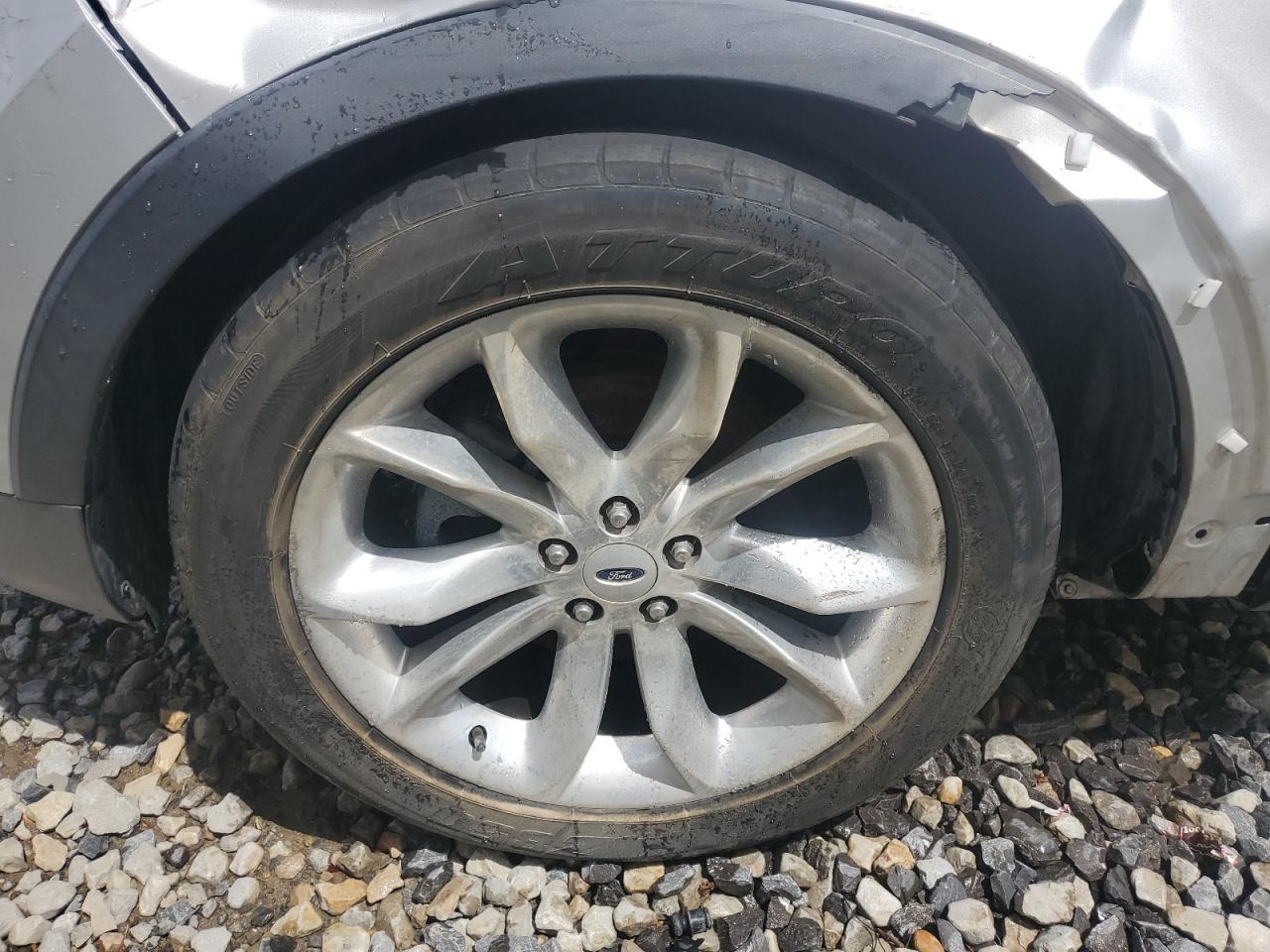 2013 Ford Explorer Limited Silver vin: 1FM5K7F80DGA11966 Damage: Left Front Wheel, Curb Rash, 7 To 8 Inches