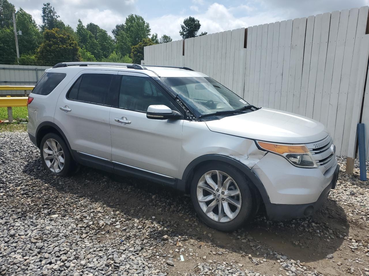 2013 Ford Explorer Limited Silver vin: 1FM5K7F80DGA11966 Damage: Front Bumper/Cover, Broken, Replacement Required