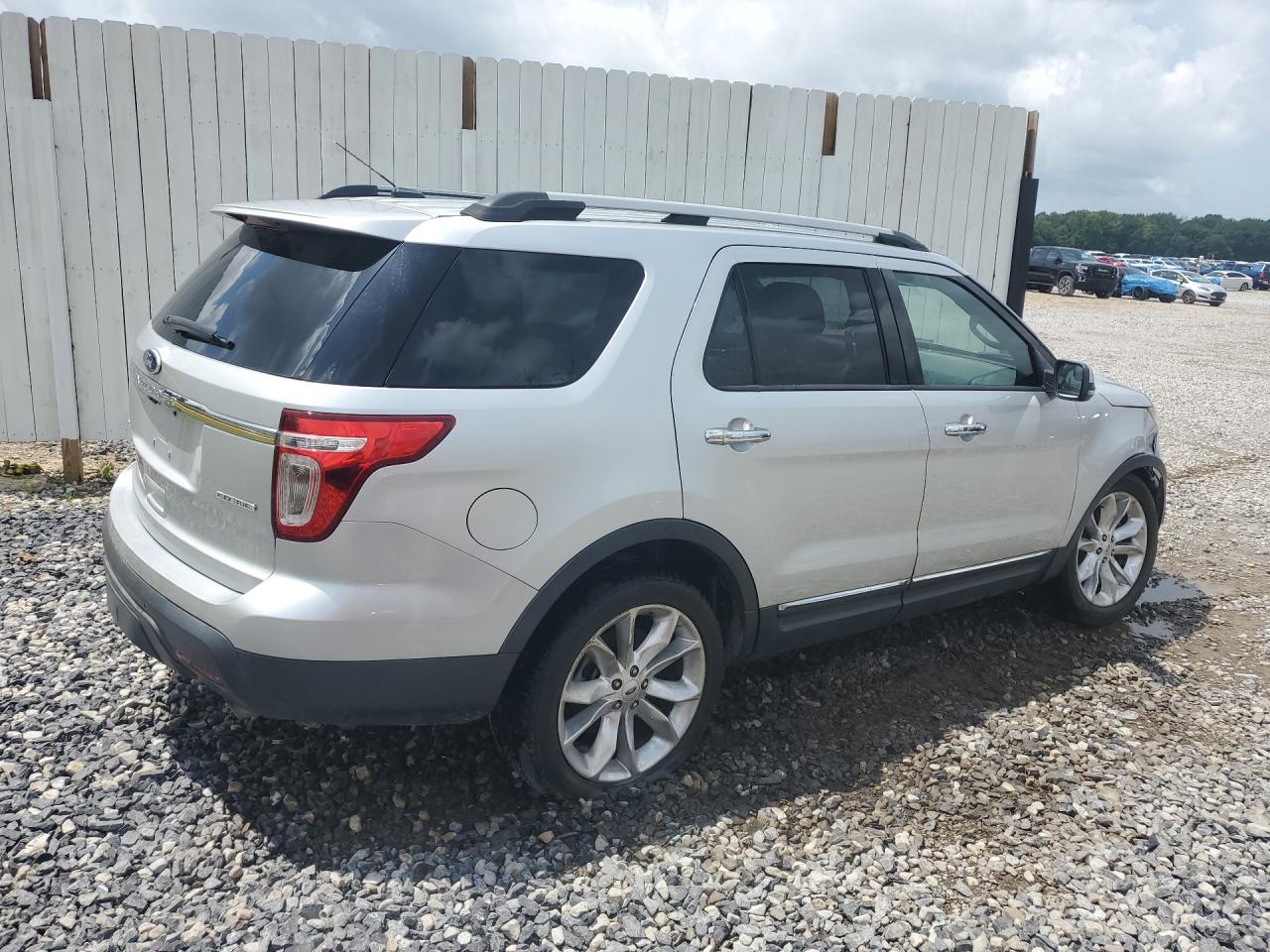 2013 Ford Explorer Limited Silver vin: 1FM5K7F80DGA11966 Damage: Right Qtr Panel, Heavy Scratch, 1/2 To 1 Inch