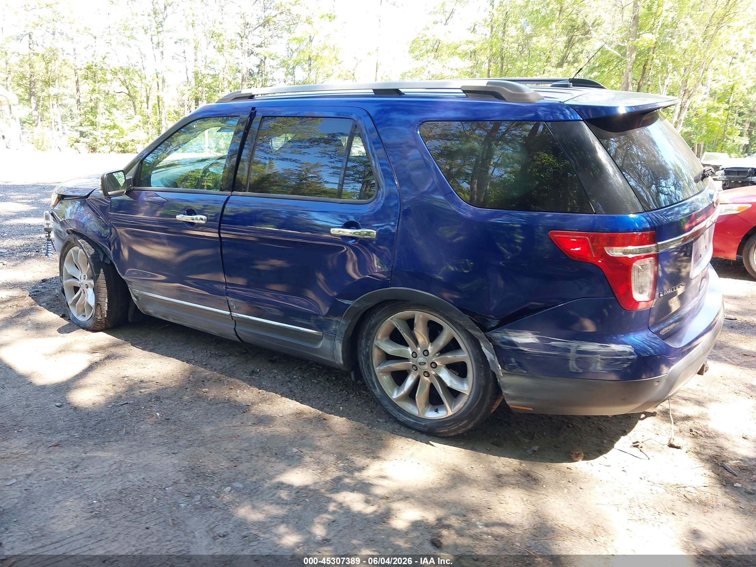 2013 Ford Explorer Limited Blue vin: 1FM5K7F80DGA65770