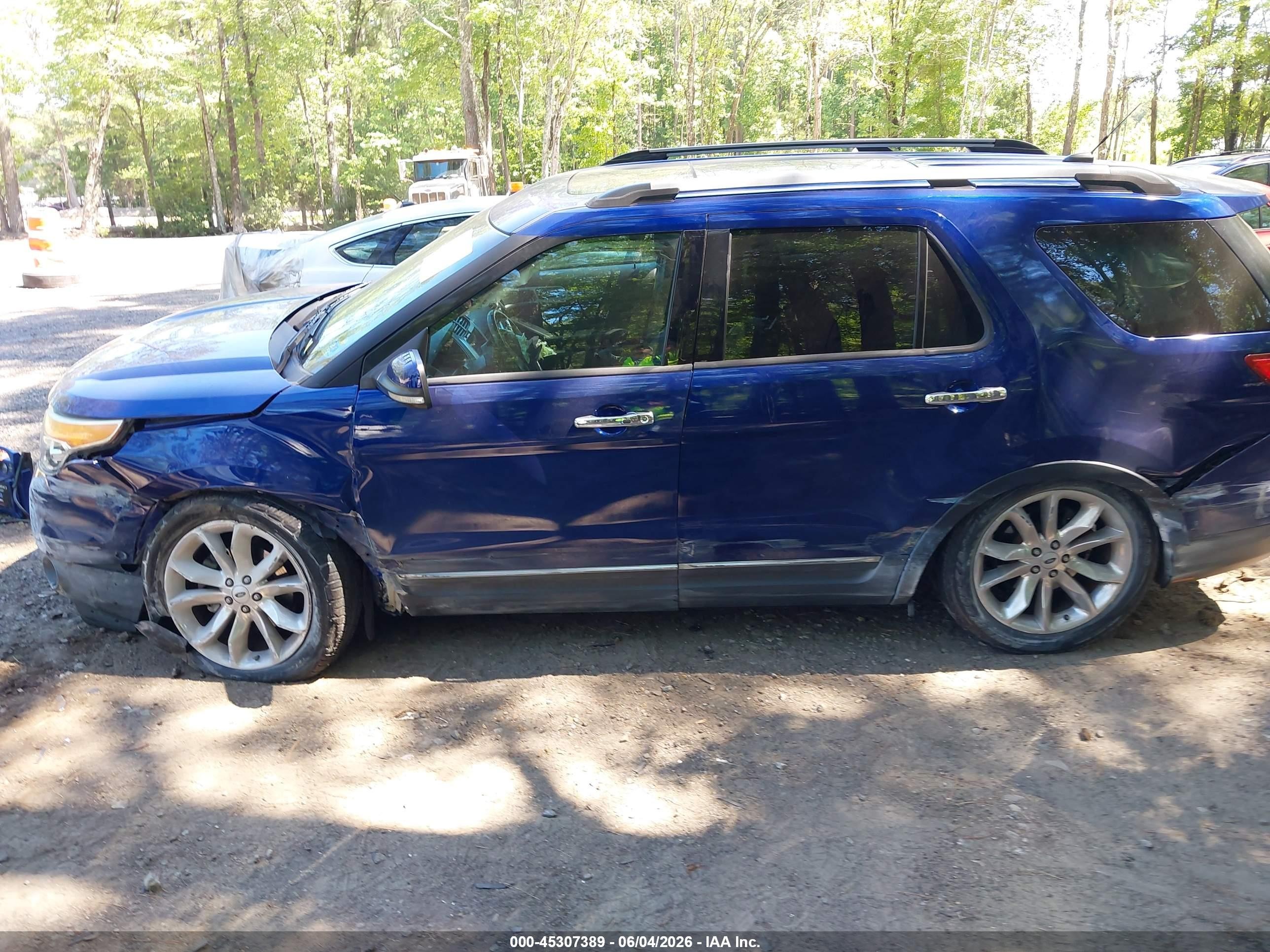 2013 Ford Explorer Limited Blue vin: 1FM5K7F80DGA65770