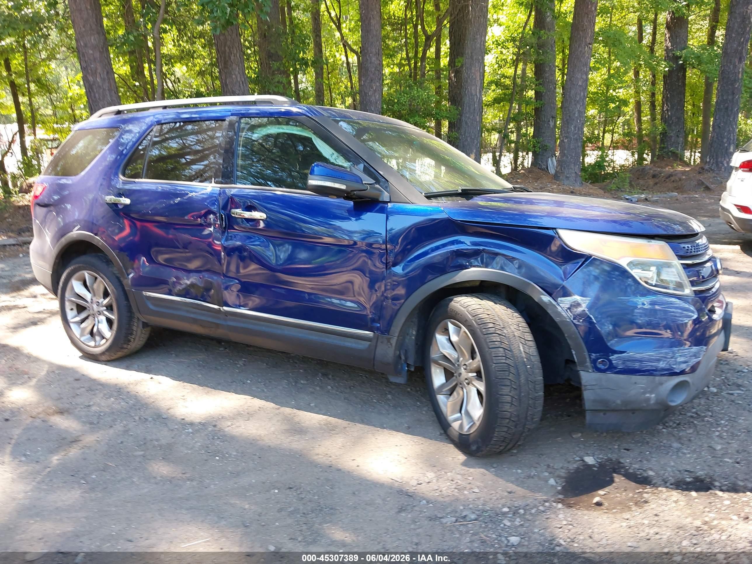 2013 Ford Explorer Limited Blue vin: 1FM5K7F80DGA65770