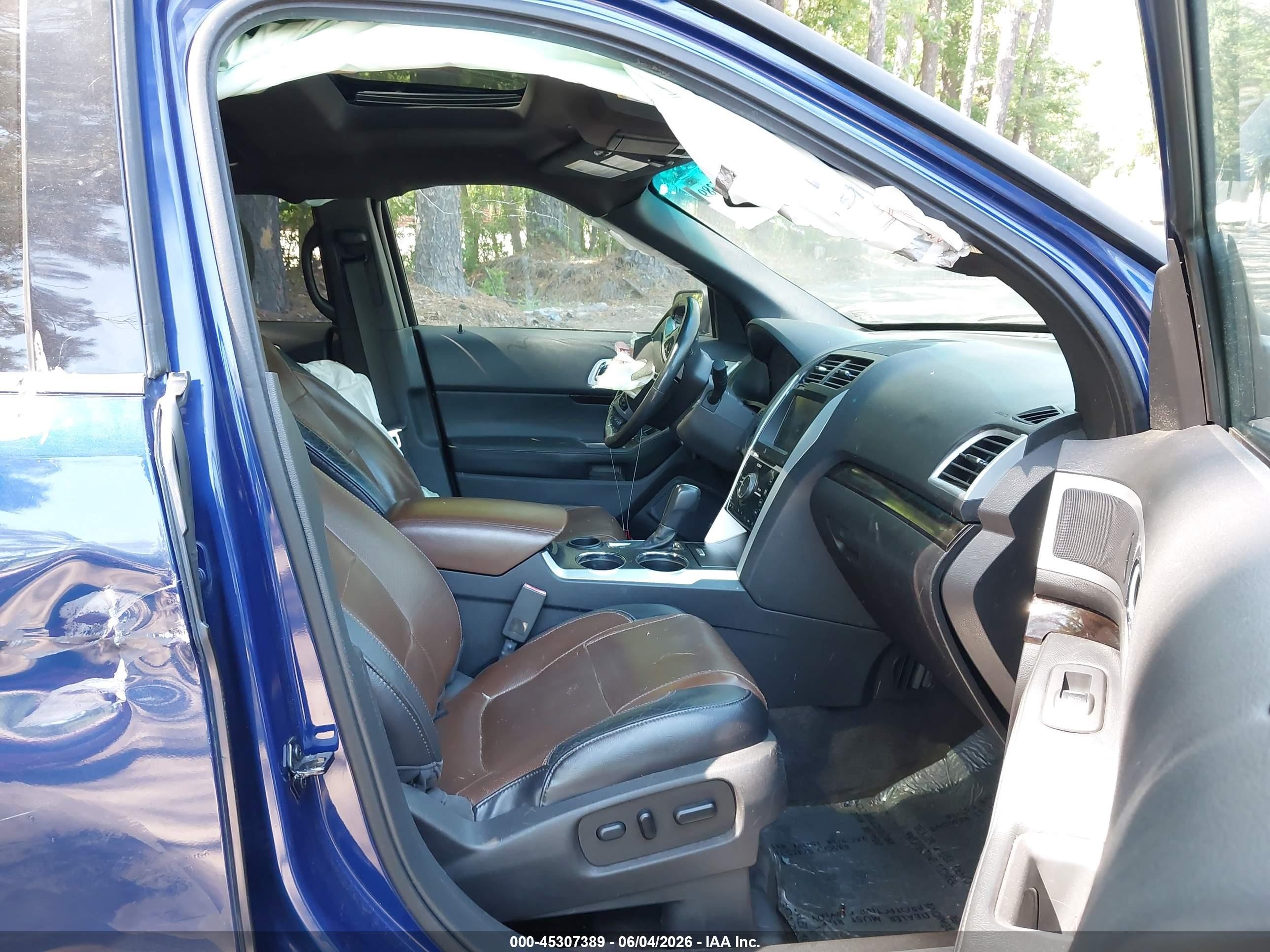 2013 Ford Explorer Limited Blue vin: 1FM5K7F80DGA65770