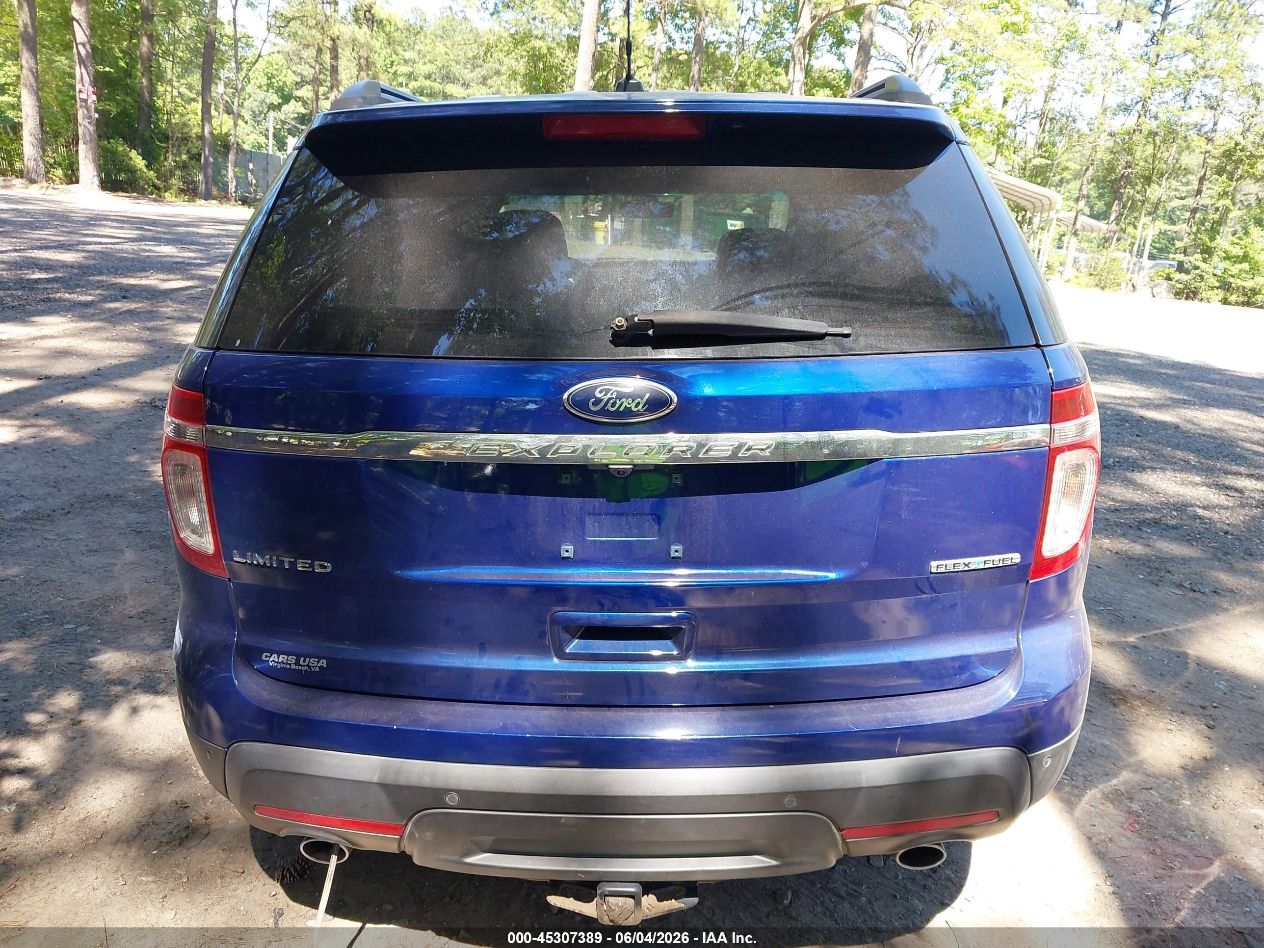 2013 Ford Explorer Limited Blue vin: 1FM5K7F80DGA65770