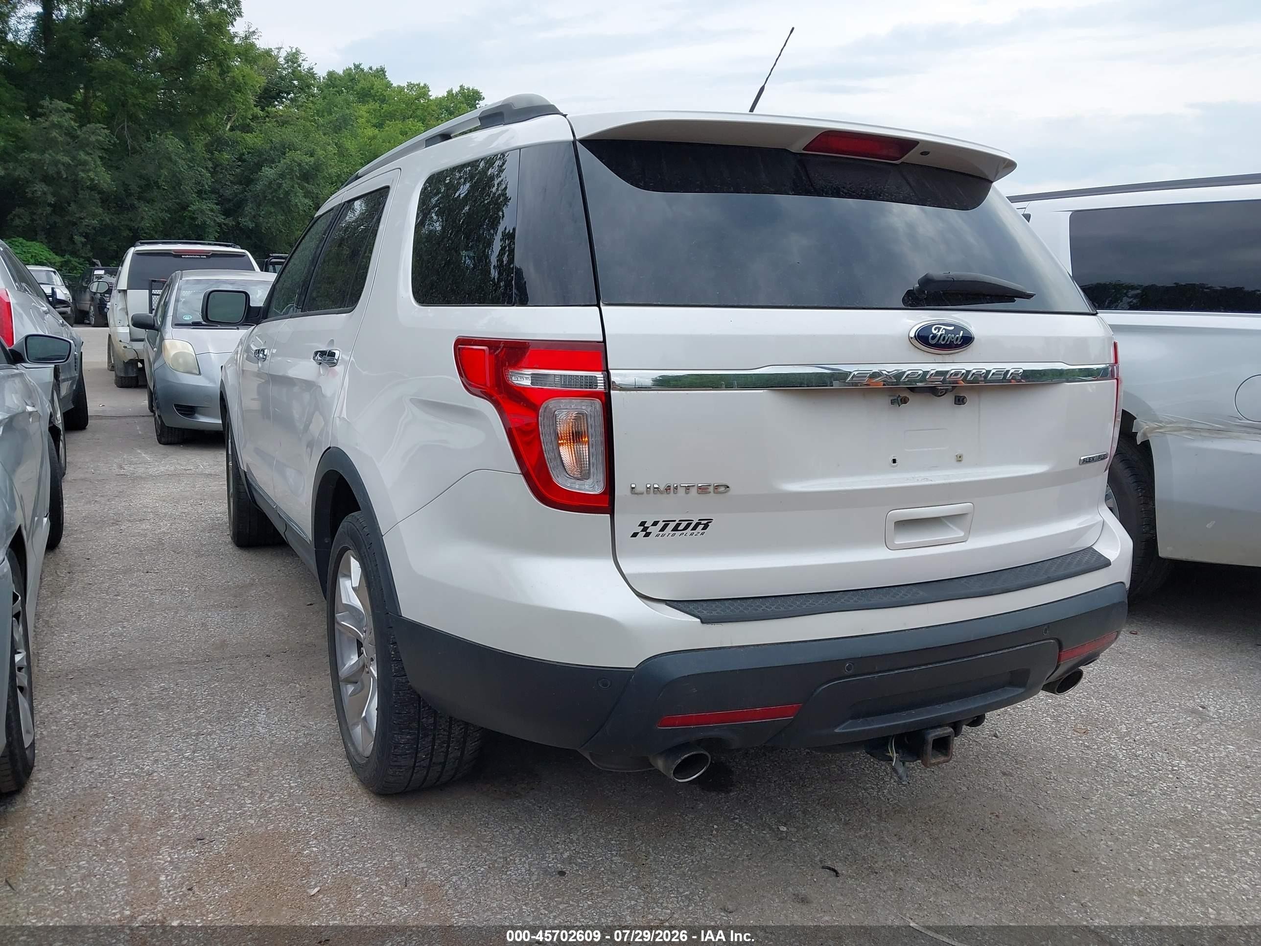 2013 Ford Explorer Limited White vin: 1FM5K7F80DGA82987