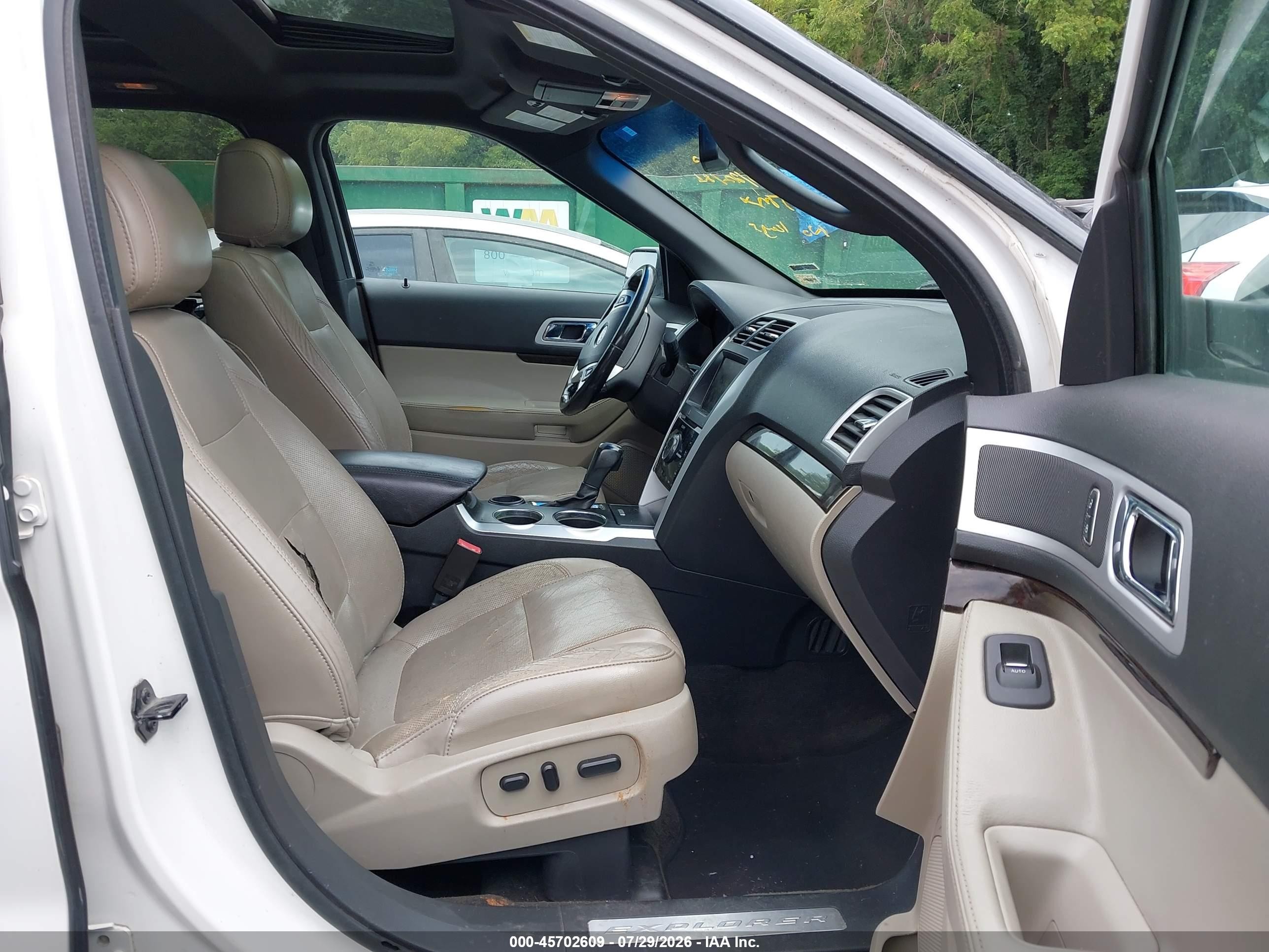 2013 Ford Explorer Limited White vin: 1FM5K7F80DGA82987