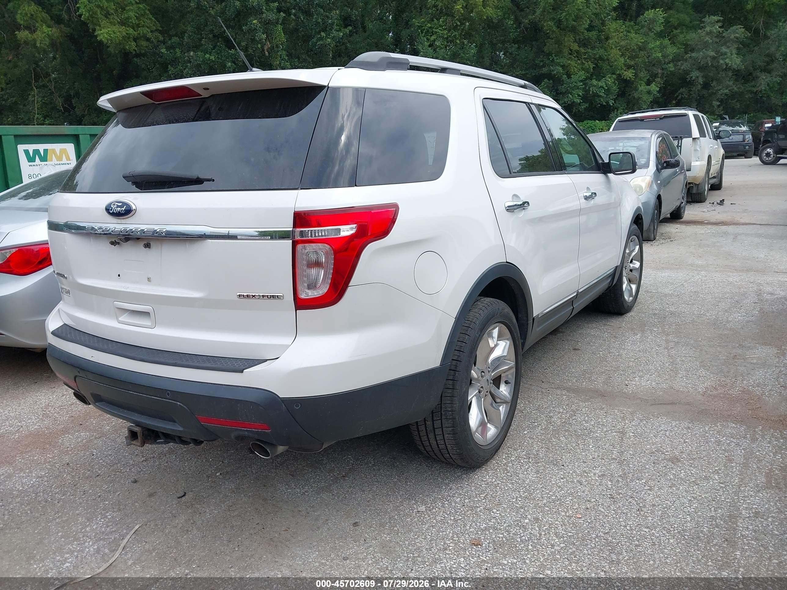 2013 Ford Explorer Limited White vin: 1FM5K7F80DGA82987