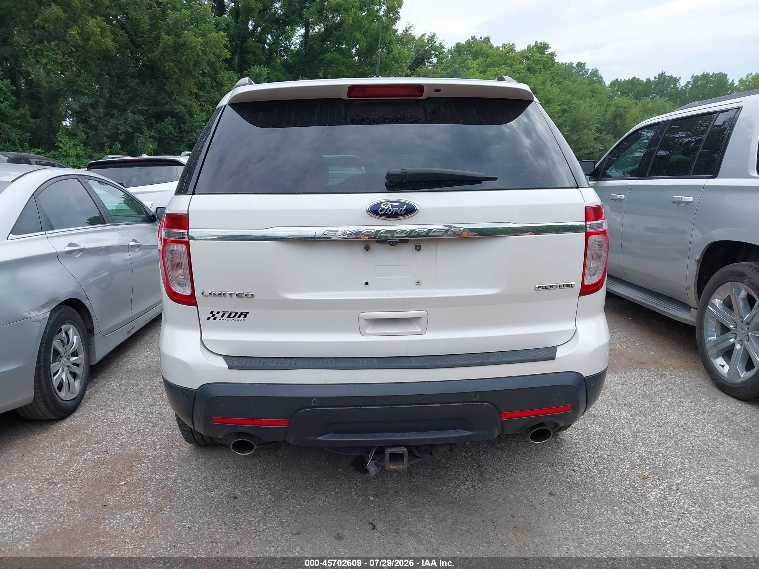 2013 Ford Explorer Limited White vin: 1FM5K7F80DGA82987