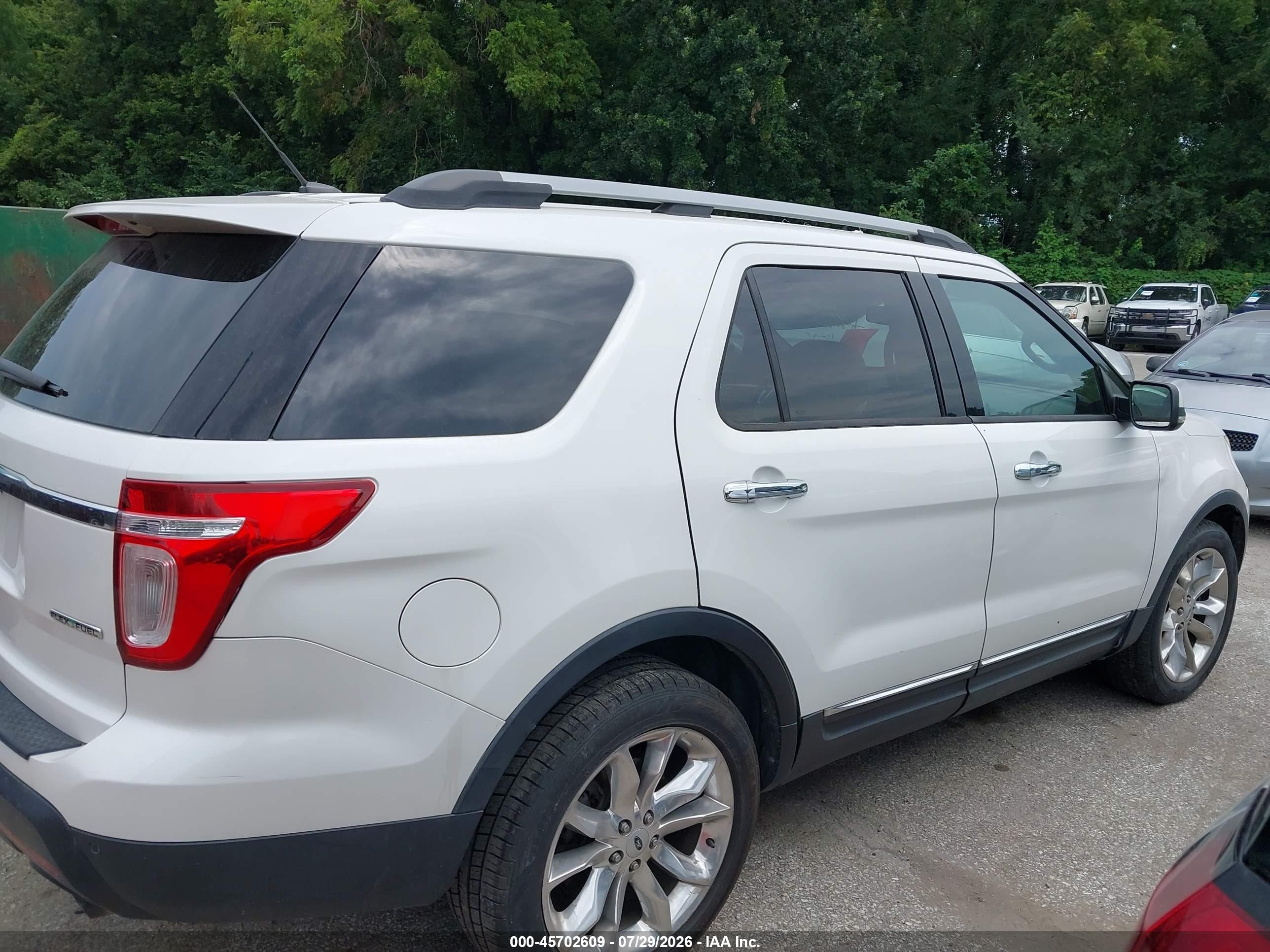 2013 Ford Explorer Limited White vin: 1FM5K7F80DGA82987