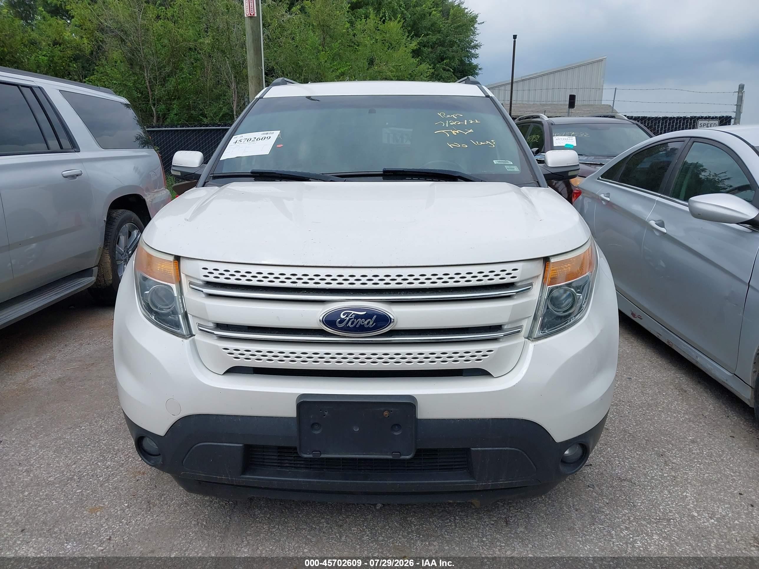 2013 Ford Explorer Limited White vin: 1FM5K7F80DGA82987