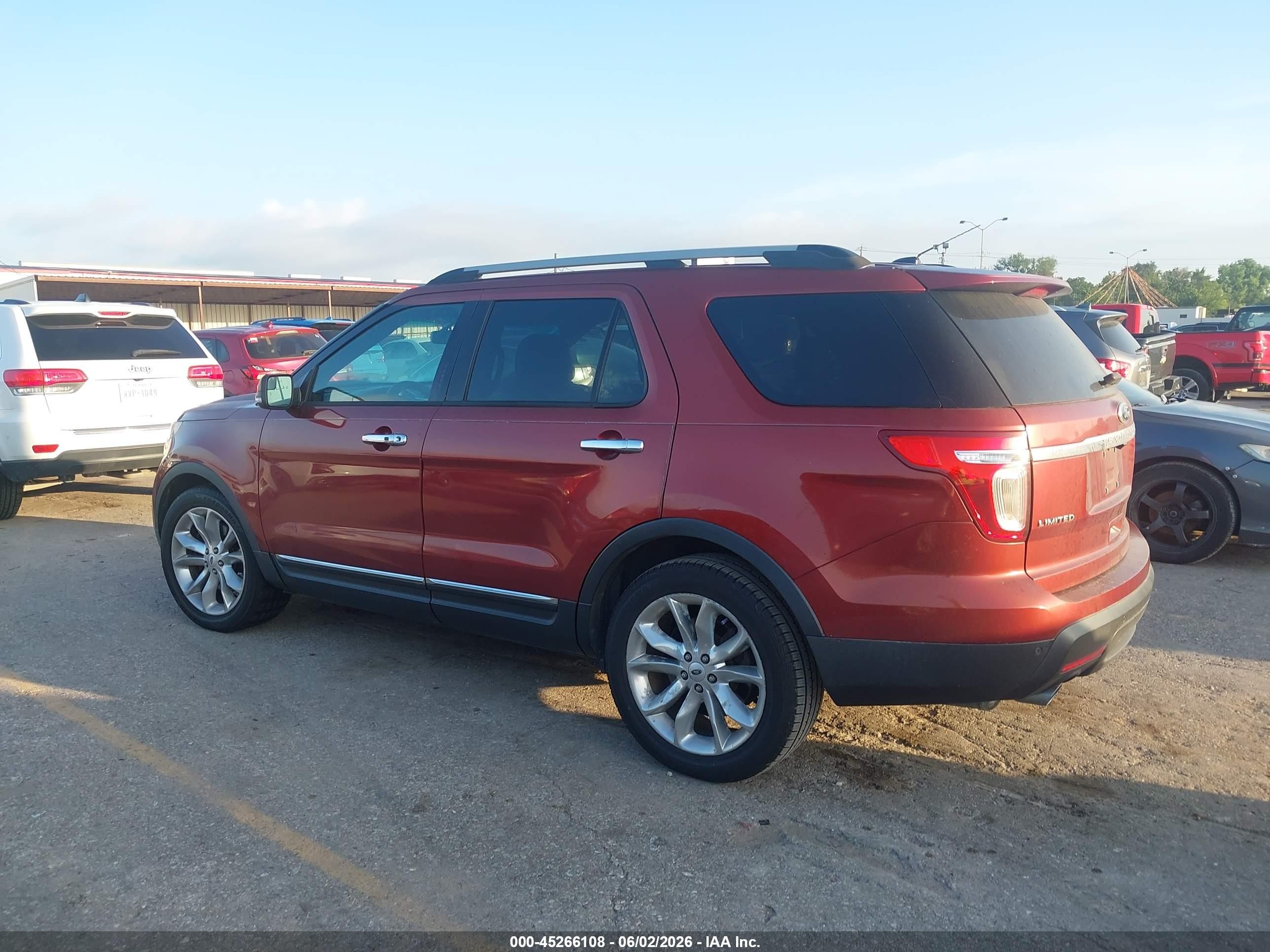 2014 Ford Explorer Limited Burgundy vin: 1FM5K7F80EGB00325