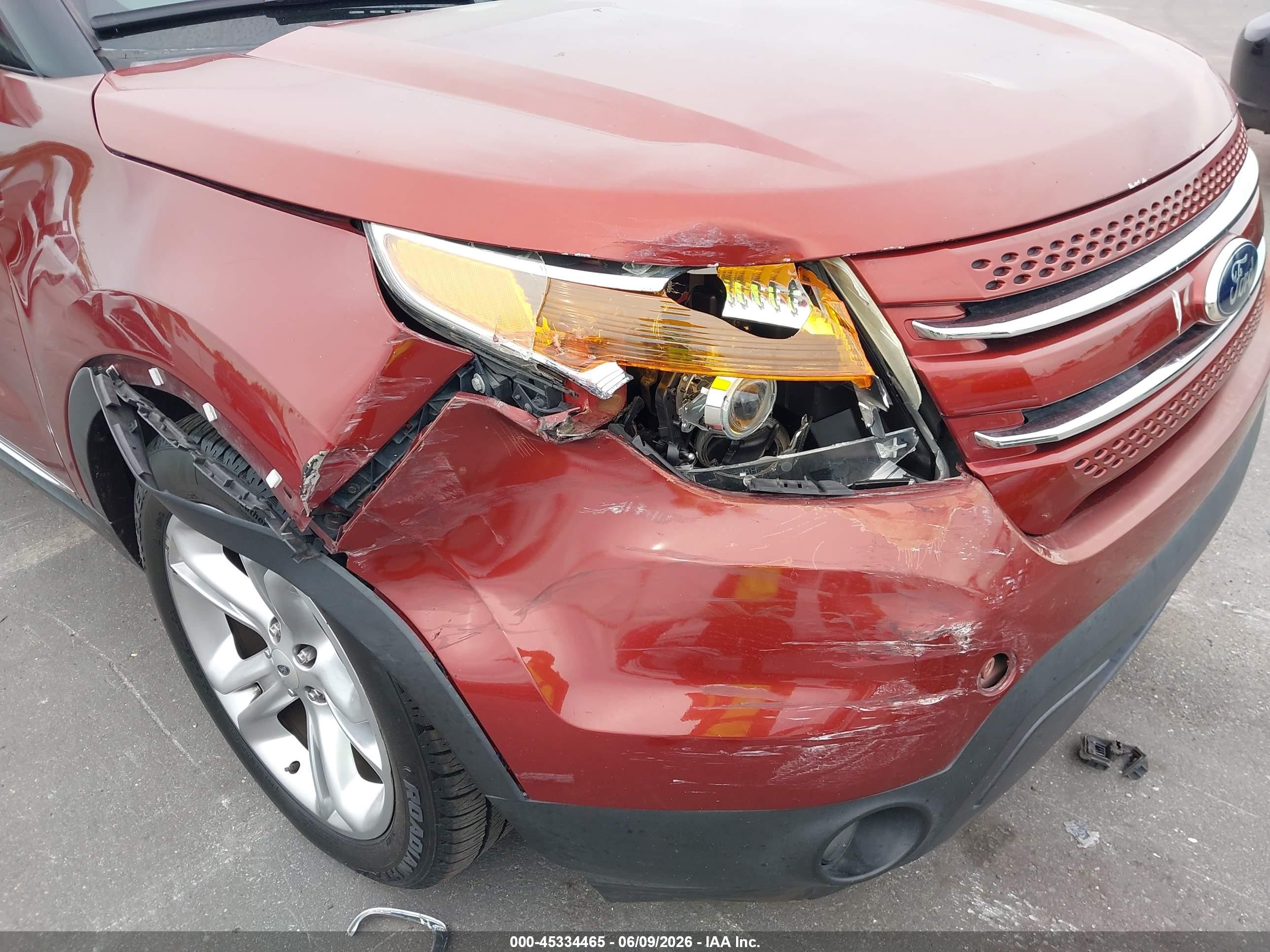 2014 Ford Explorer Limited Red vin: 1FM5K7F80EGB63389