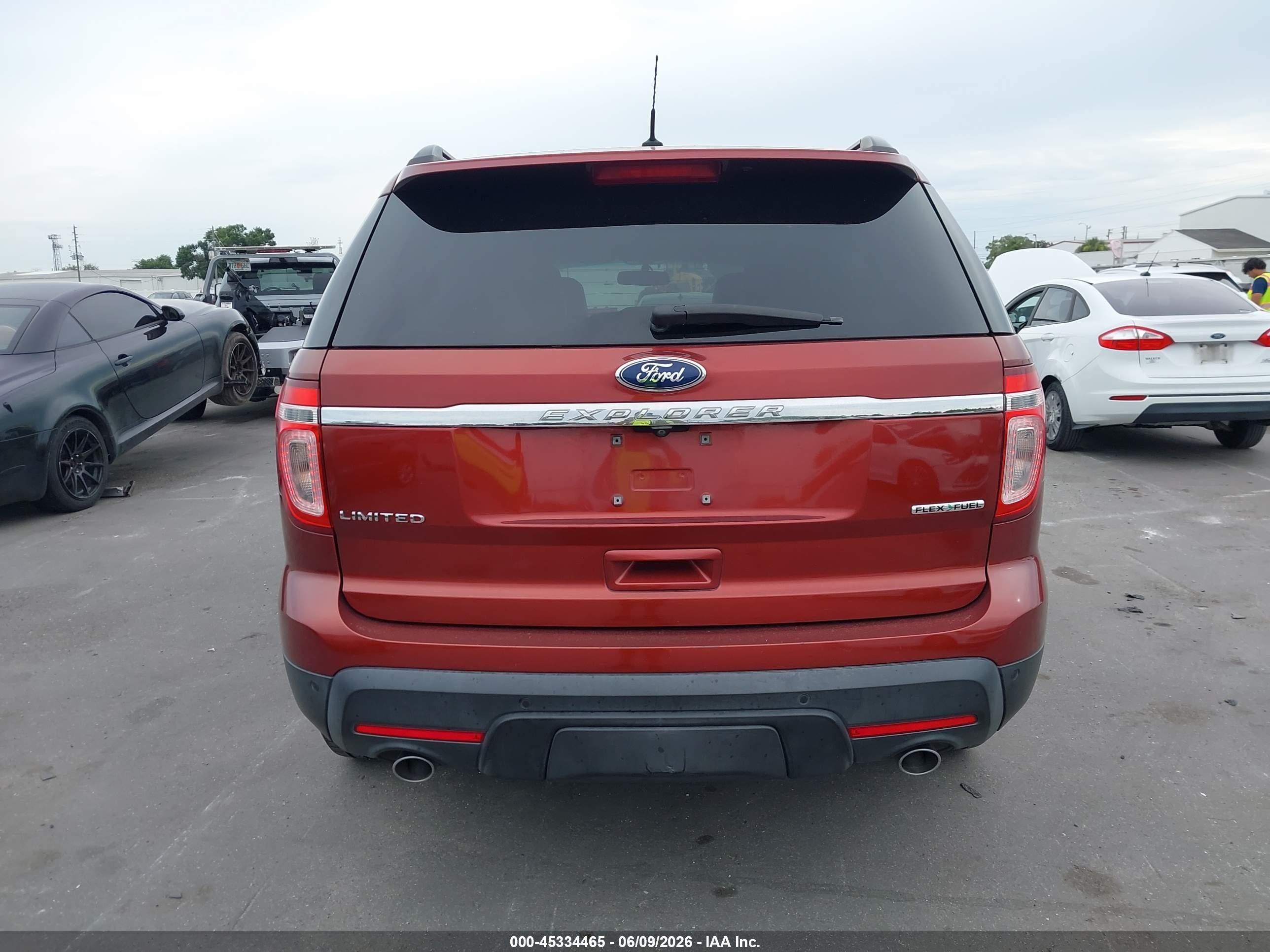 2014 Ford Explorer Limited Red vin: 1FM5K7F80EGB63389