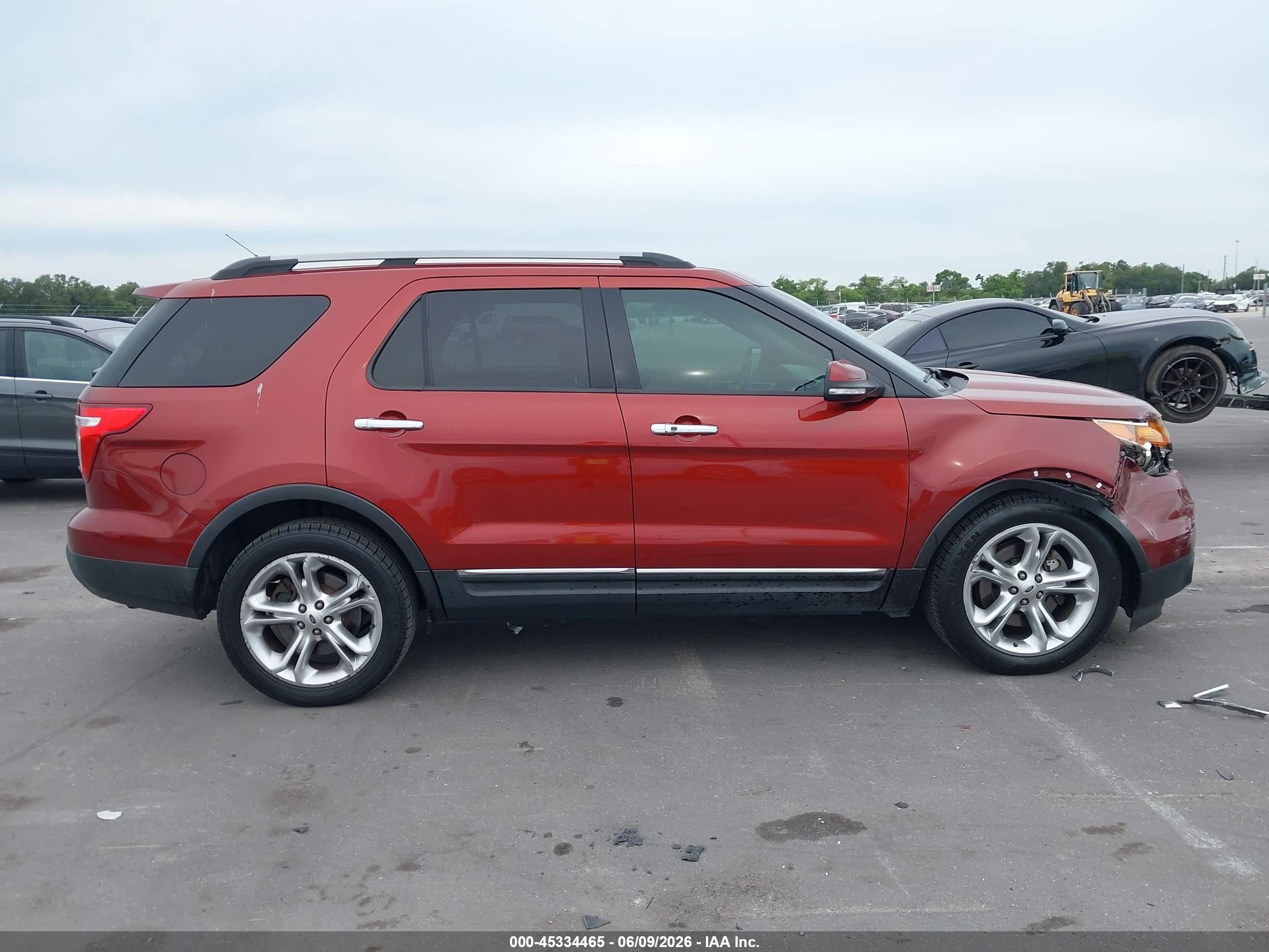2014 Ford Explorer Limited Red vin: 1FM5K7F80EGB63389