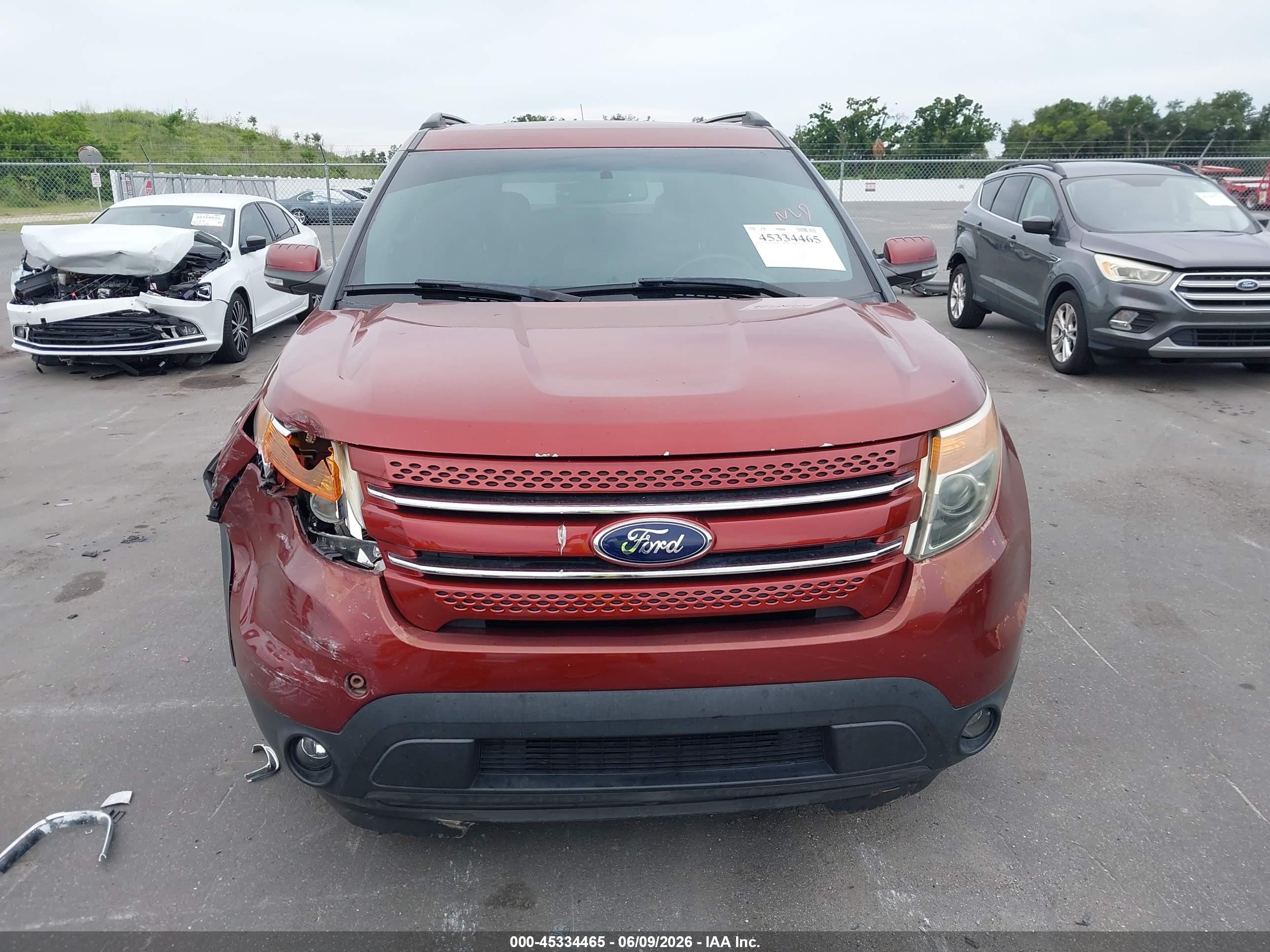 2014 Ford Explorer Limited Red vin: 1FM5K7F80EGB63389