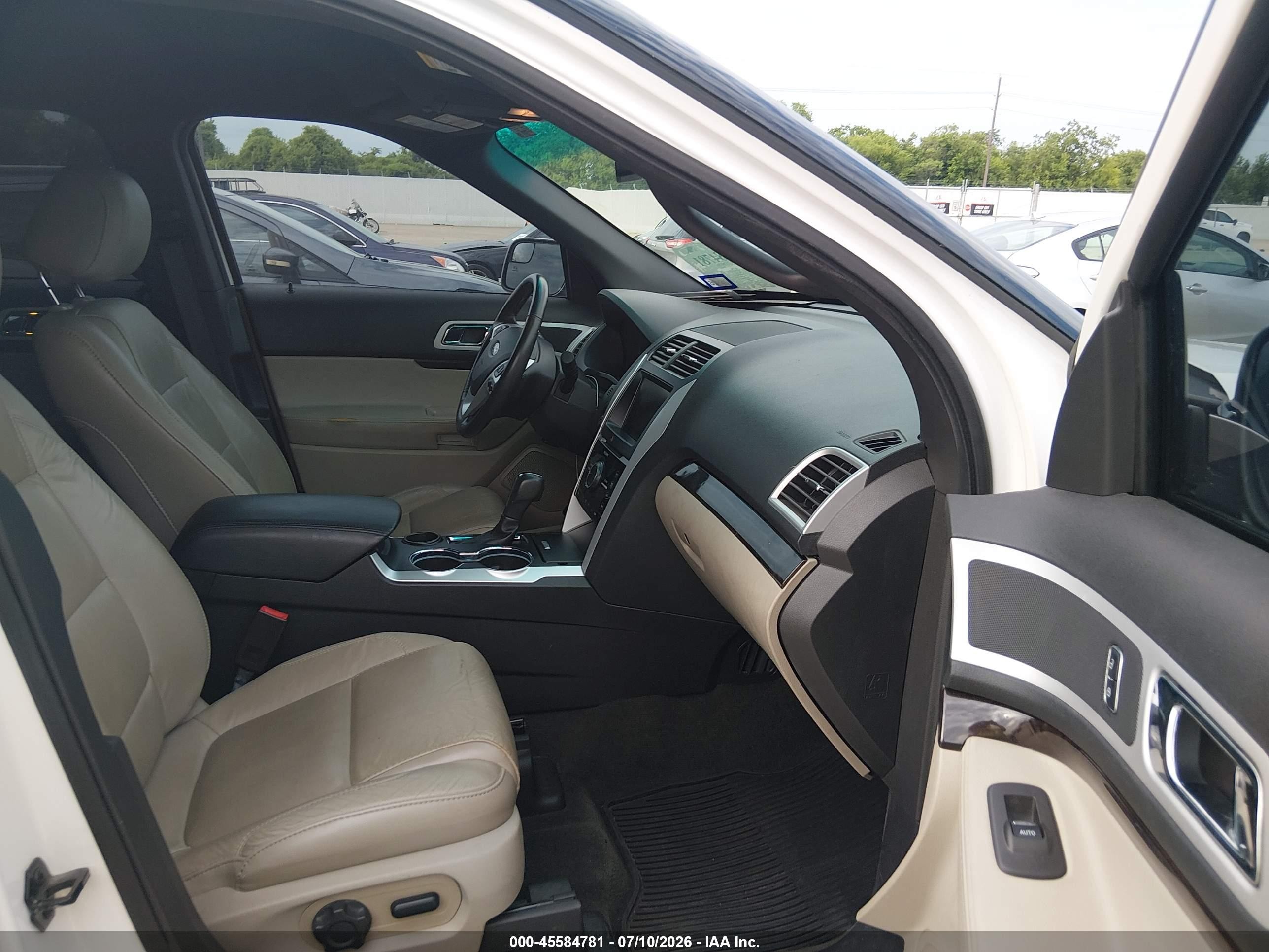 2014 Ford Explorer Limited White vin: 1FM5K7F80EGC22702