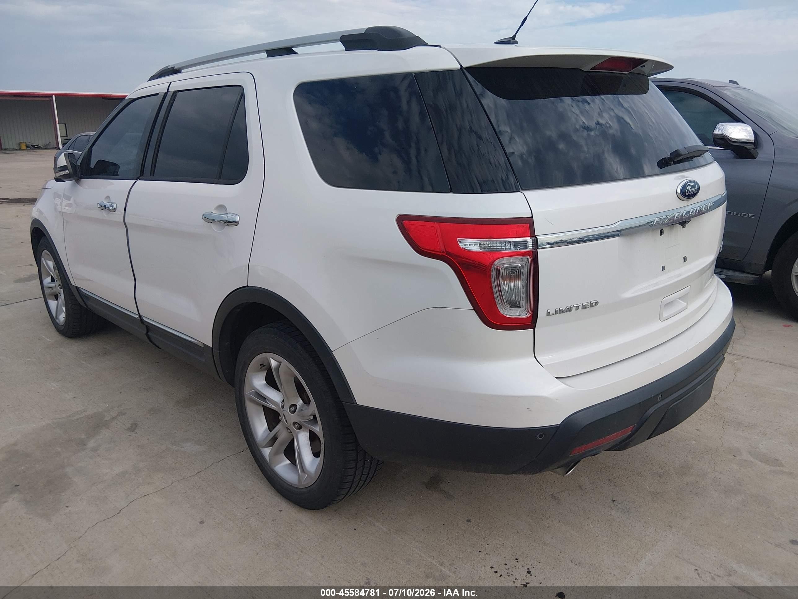 2014 Ford Explorer Limited White vin: 1FM5K7F80EGC22702