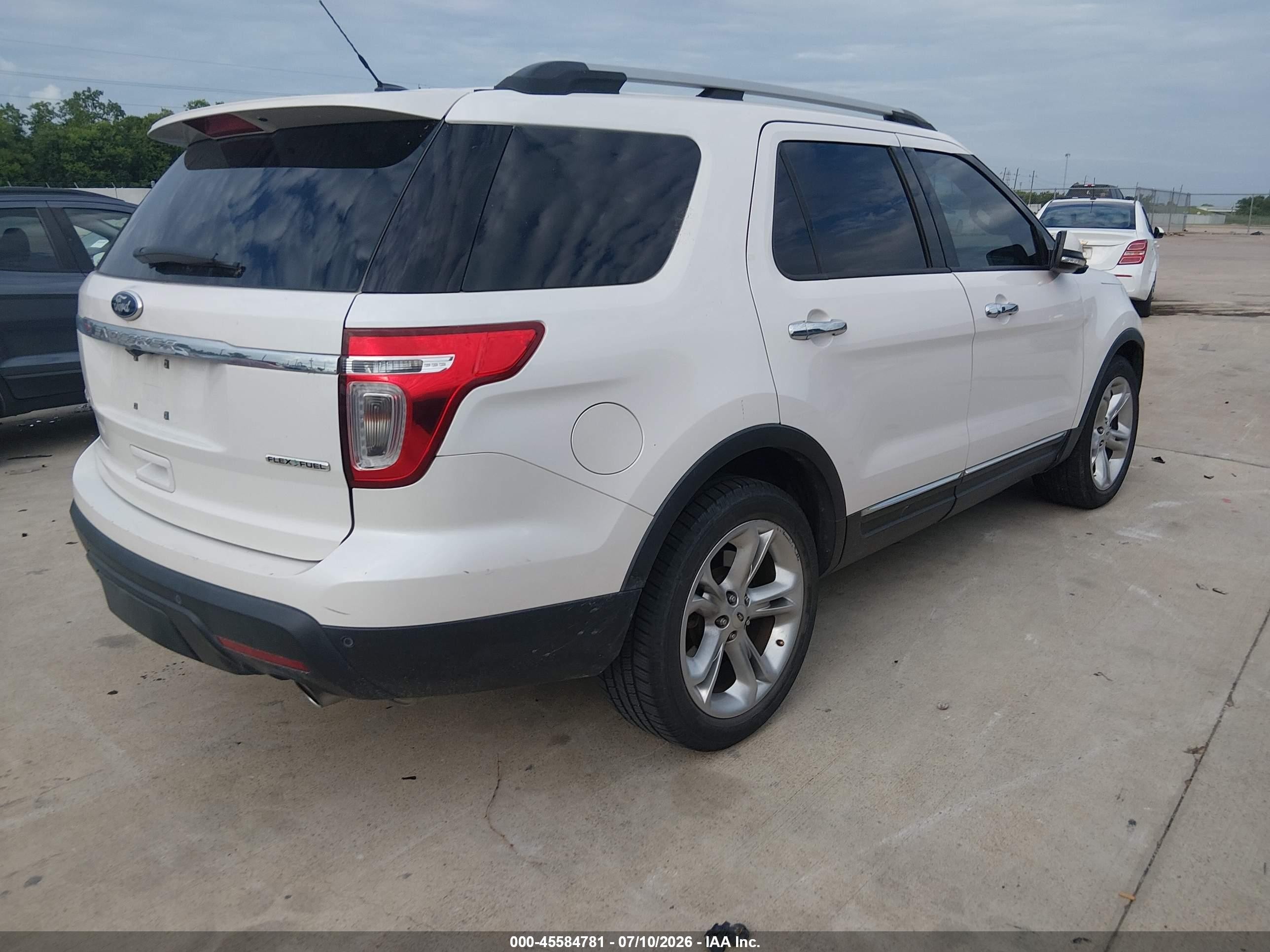 2014 Ford Explorer Limited White vin: 1FM5K7F80EGC22702