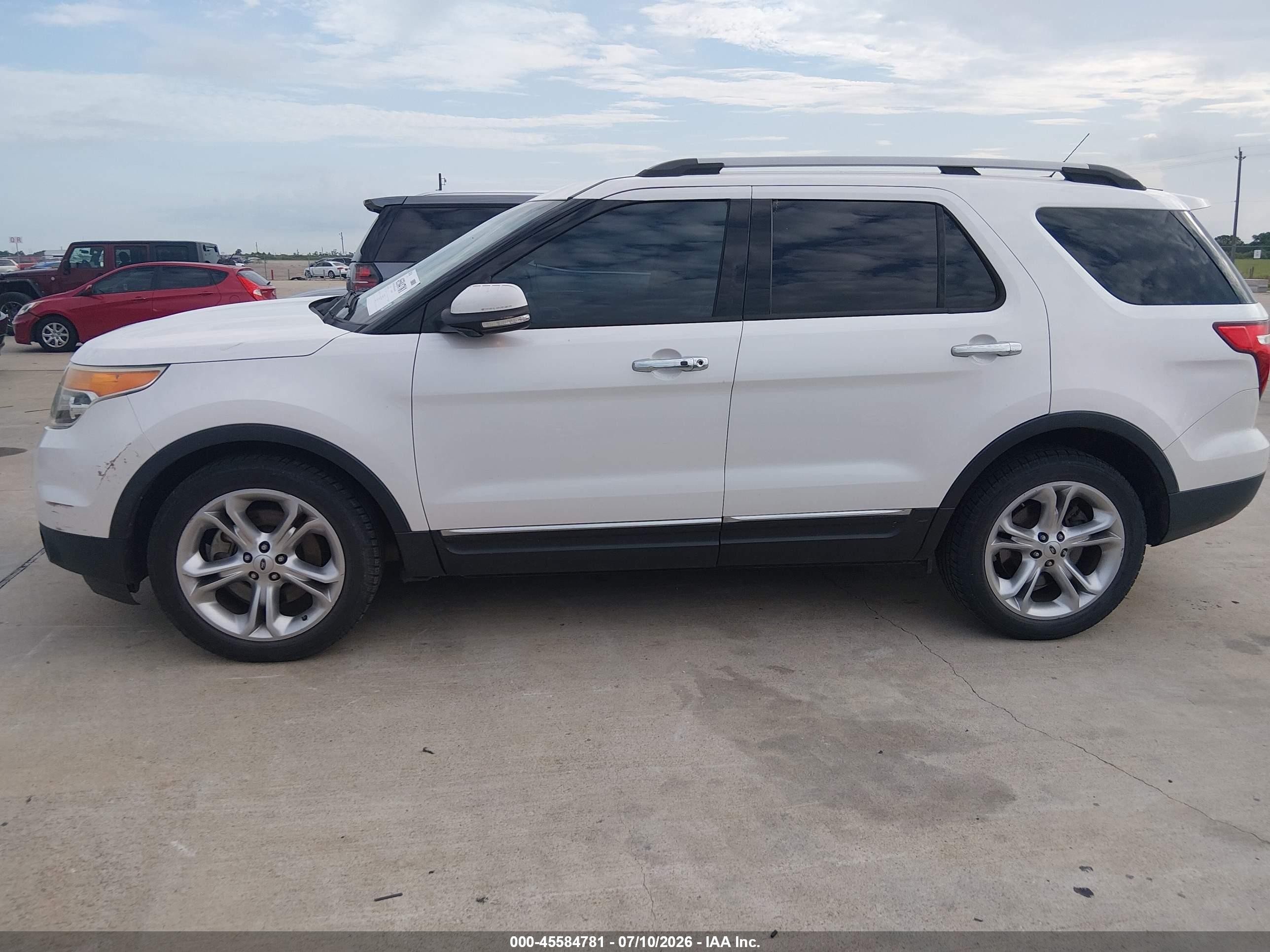 2014 Ford Explorer Limited White vin: 1FM5K7F80EGC22702