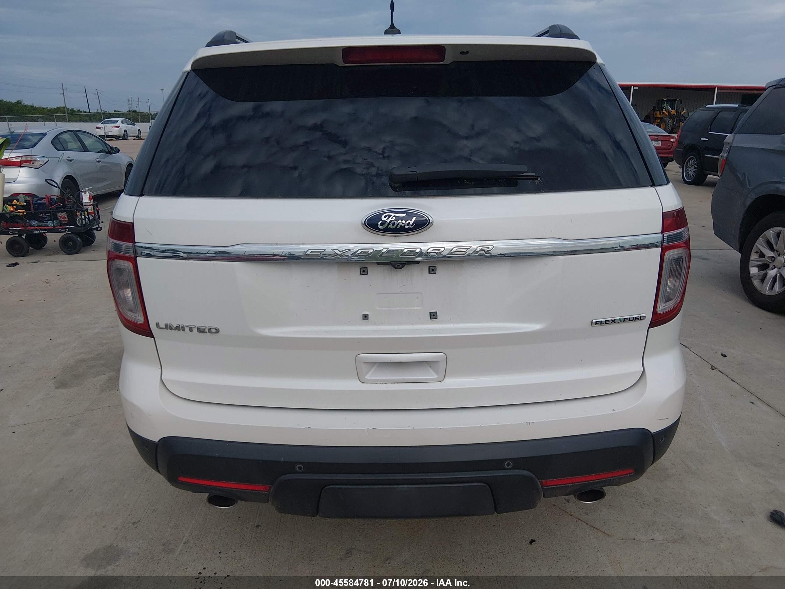 2014 Ford Explorer Limited White vin: 1FM5K7F80EGC22702