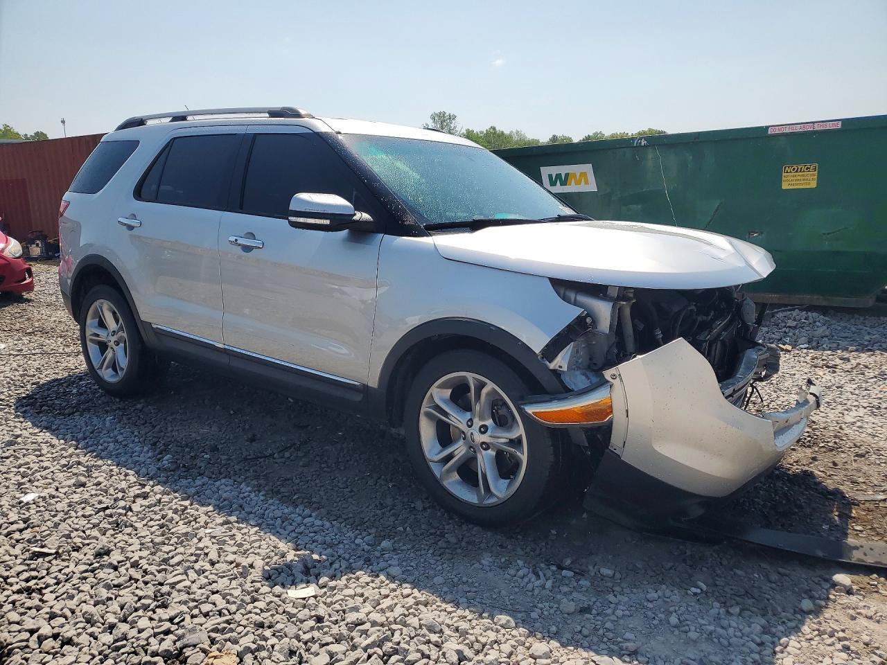 2015 Ford Explorer Limited Серебряный vin: 1FM5K7F80FGA82636
