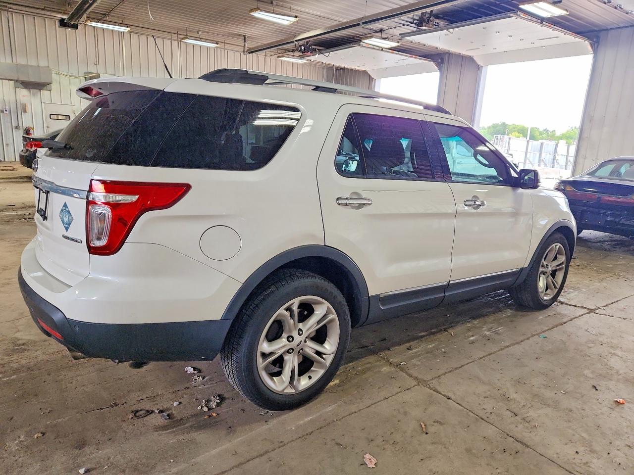 2015 Ford Explorer Limited White vin: 1FM5K7F80FGB30054