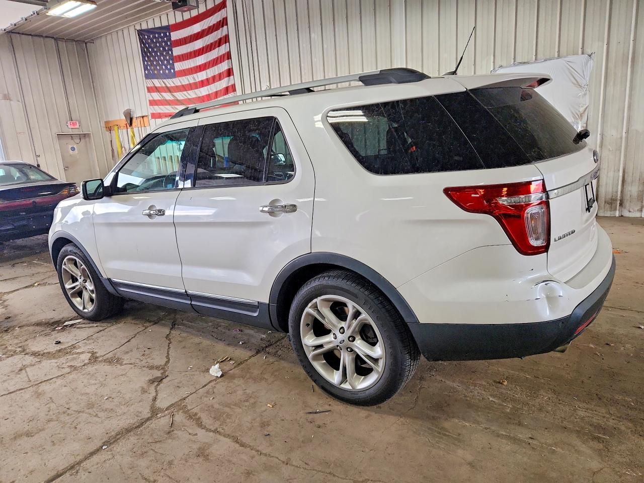 2015 Ford Explorer Limited White vin: 1FM5K7F80FGB30054