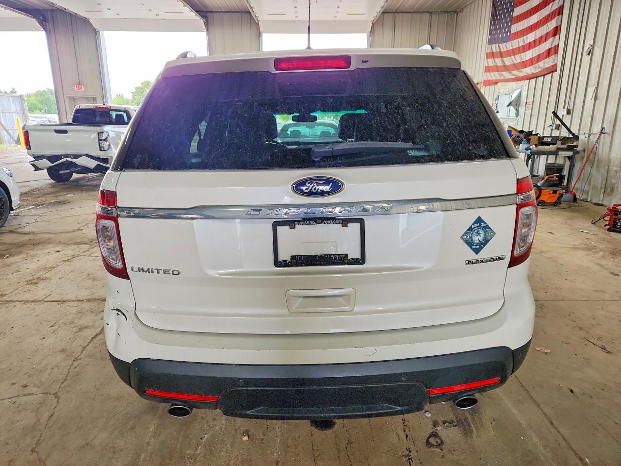 2015 Ford Explorer Limited White vin: 1FM5K7F80FGB30054